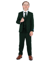 Perry Ellis Slim Fit Boys Suit 5-Piece Set (Sizes 2-20), Green