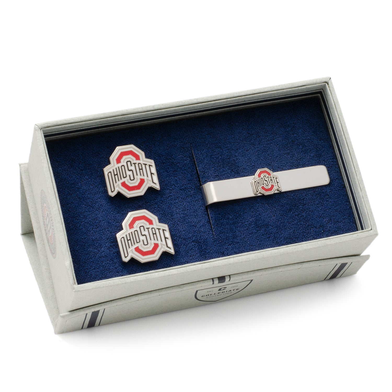 NCAA Ohio State University Cufflinks and Tie Bar Gift Set