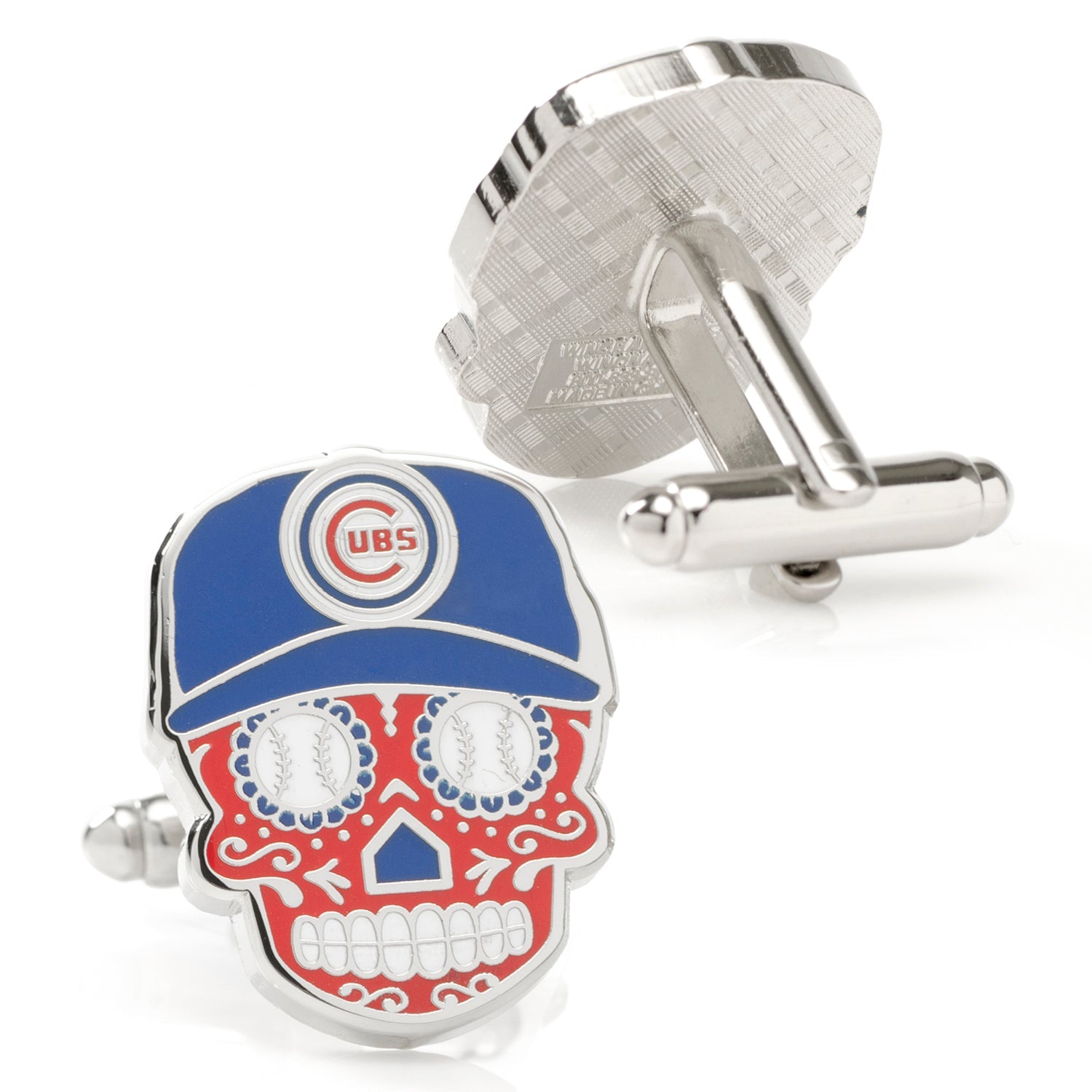 MLB Chicago Cubs Sugar Skull Cufflinks & Lapel Pin Gift Set