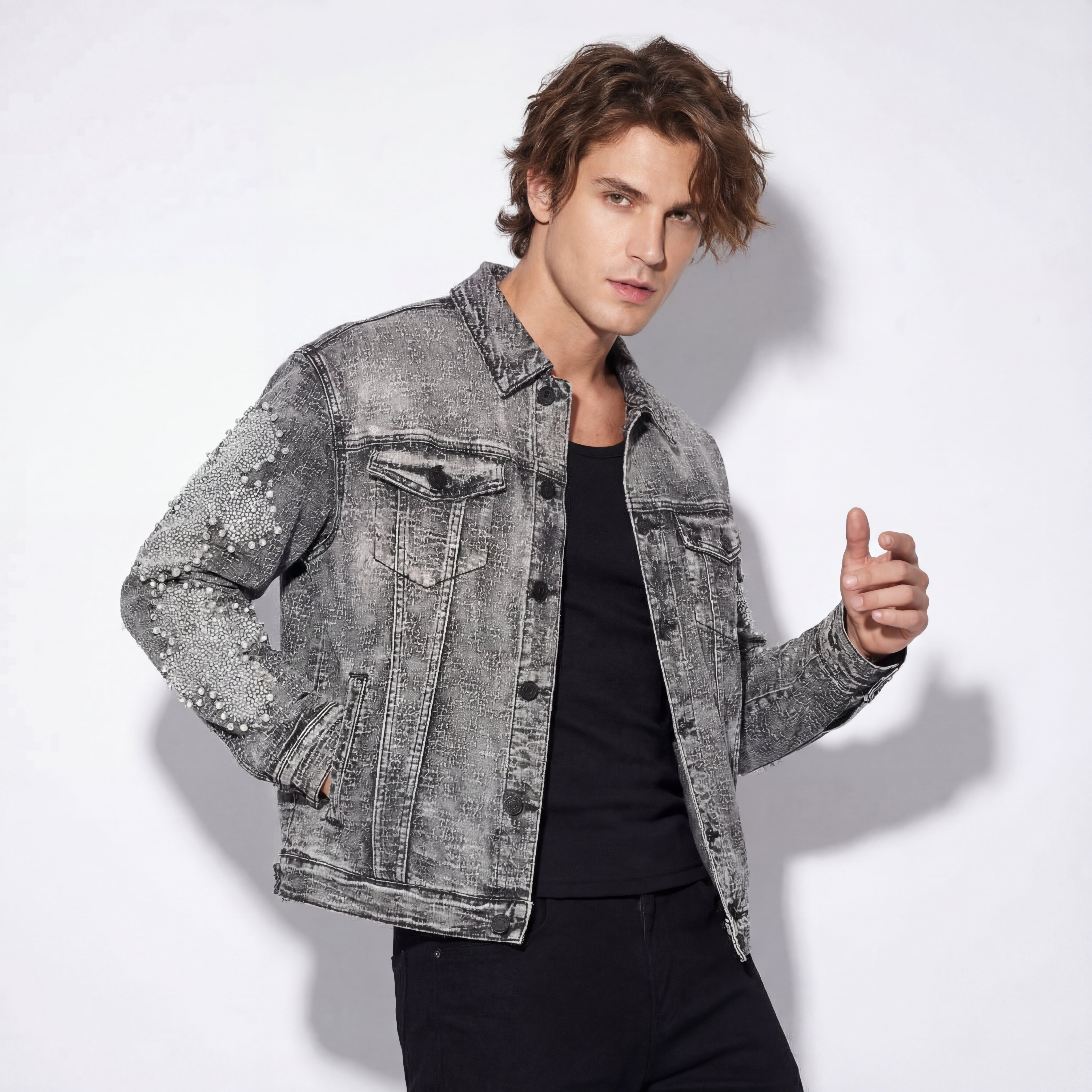 Sanctum Cross Denim Jkt – Century Penthouse GREY