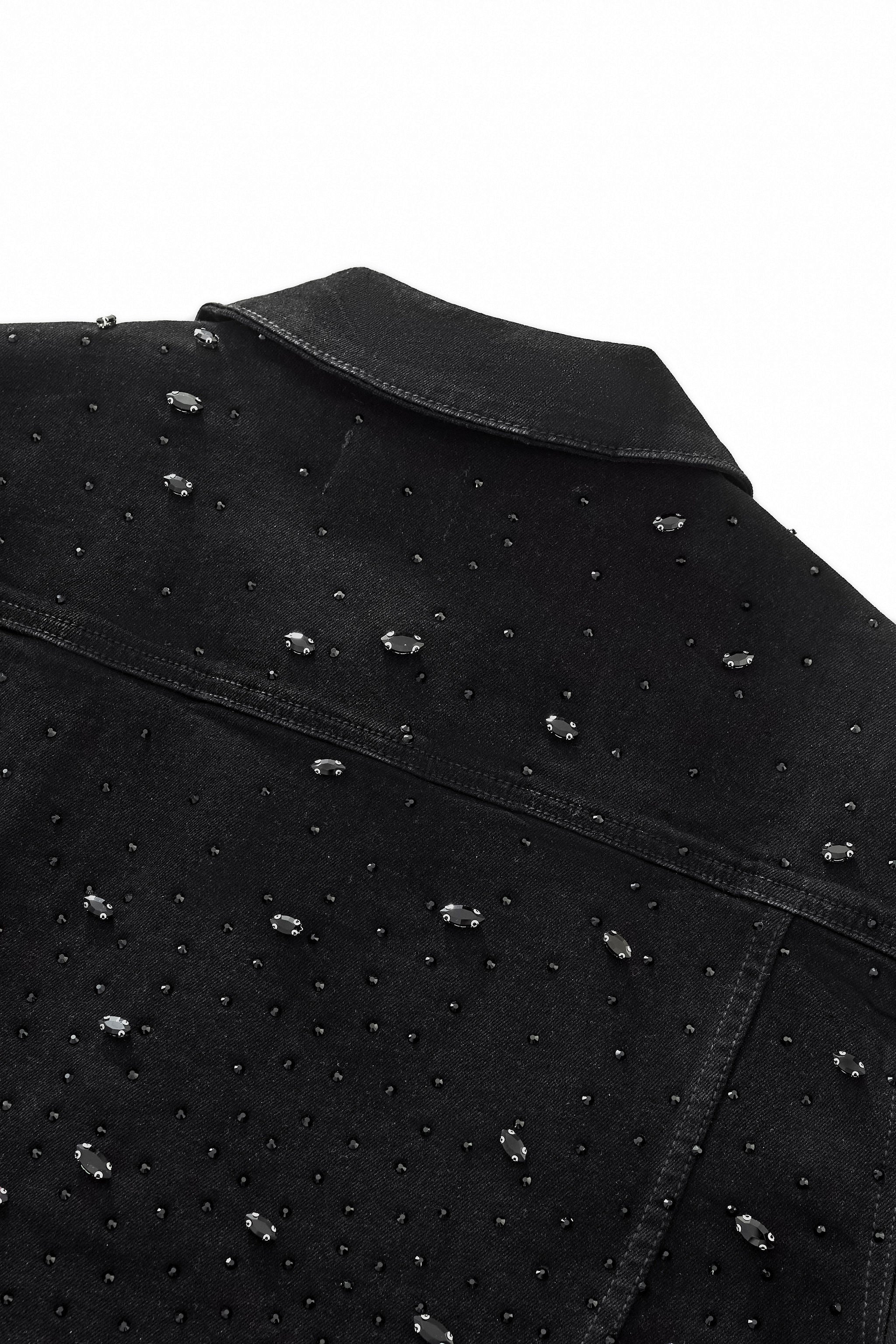 Celestial Stud Denim Jkt – Century Penthouse BLACK