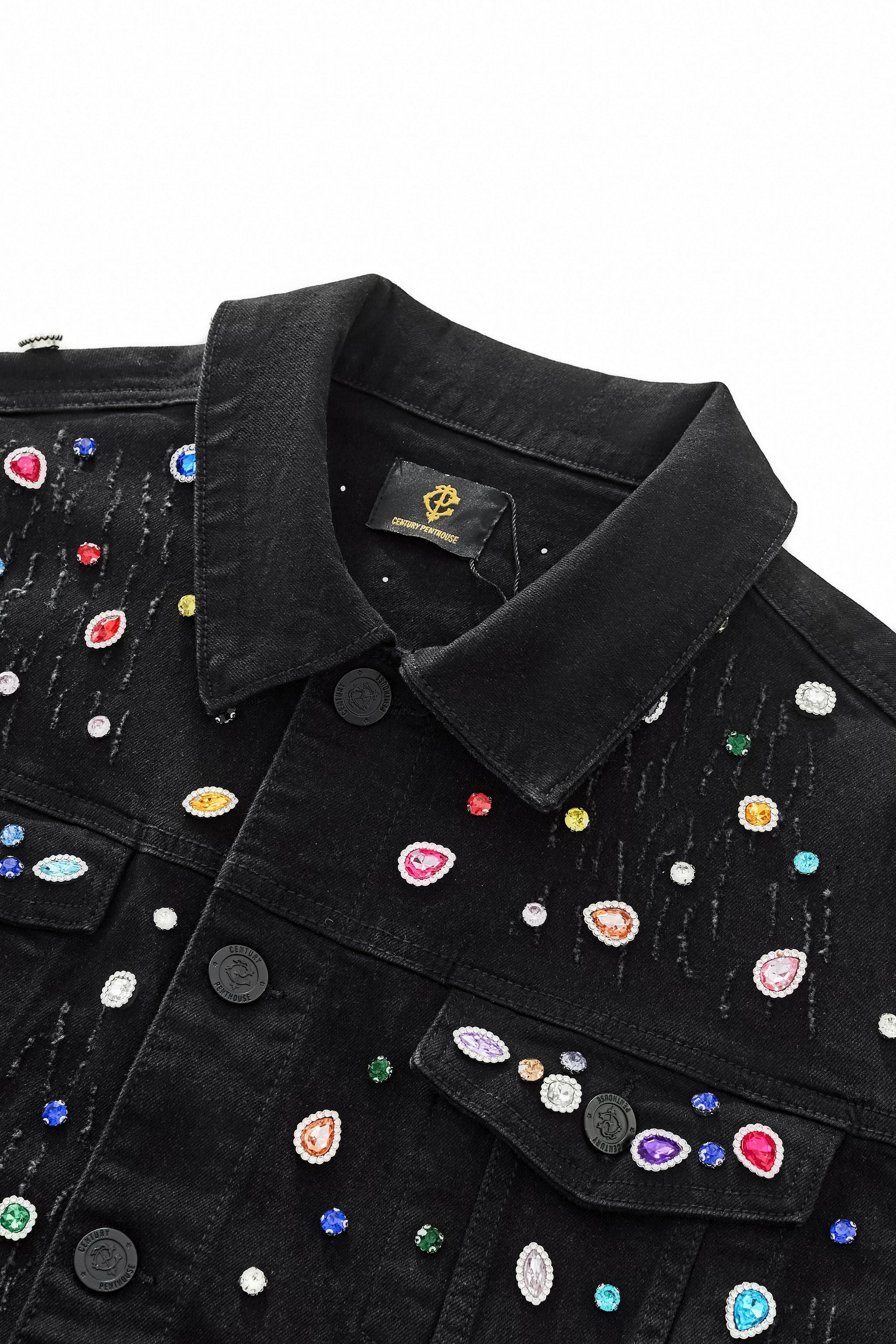 Prism Gem Denim Jkt – Century Penthouse BLACK