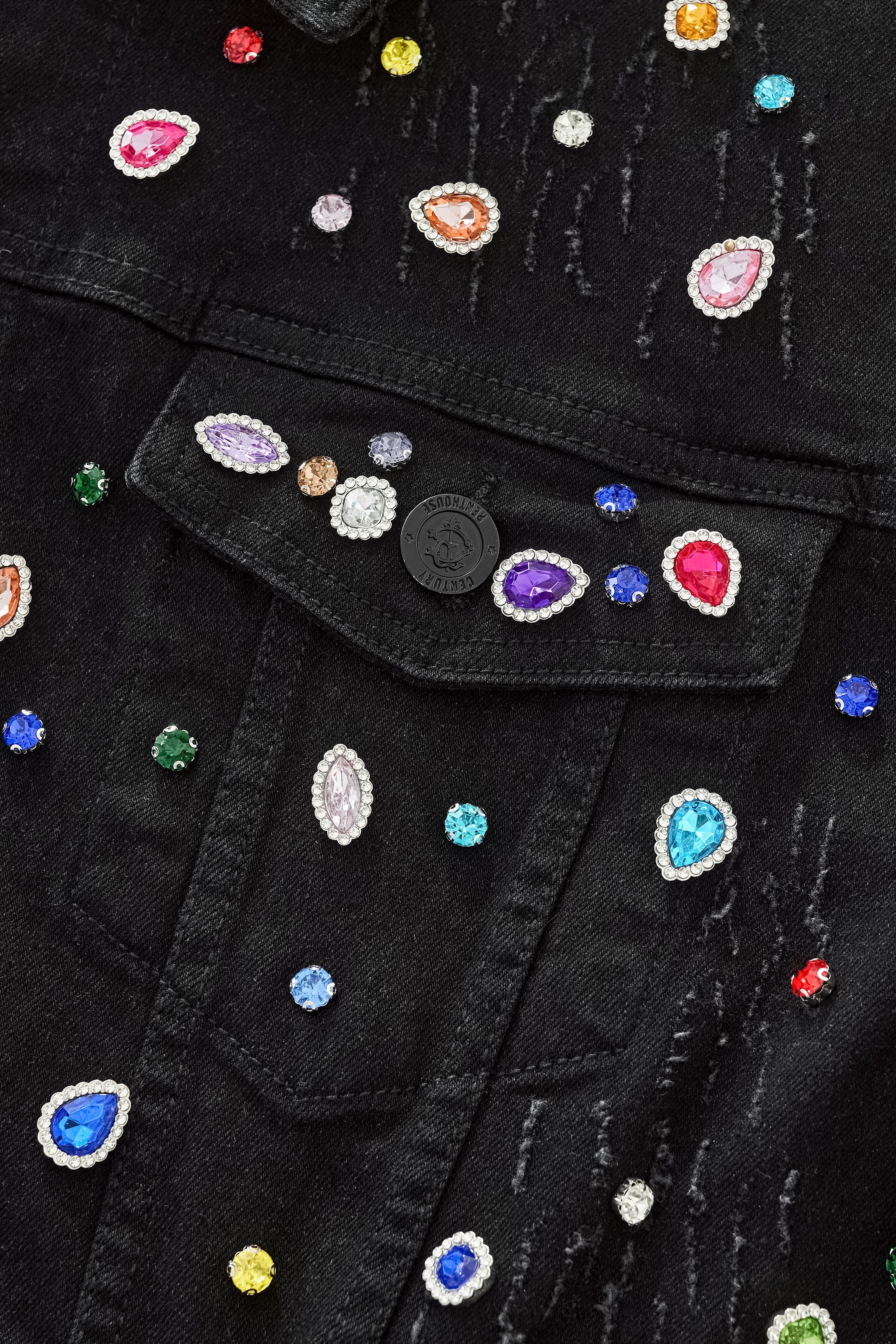 Prism Gem Denim Jkt – Century Penthouse BLACK