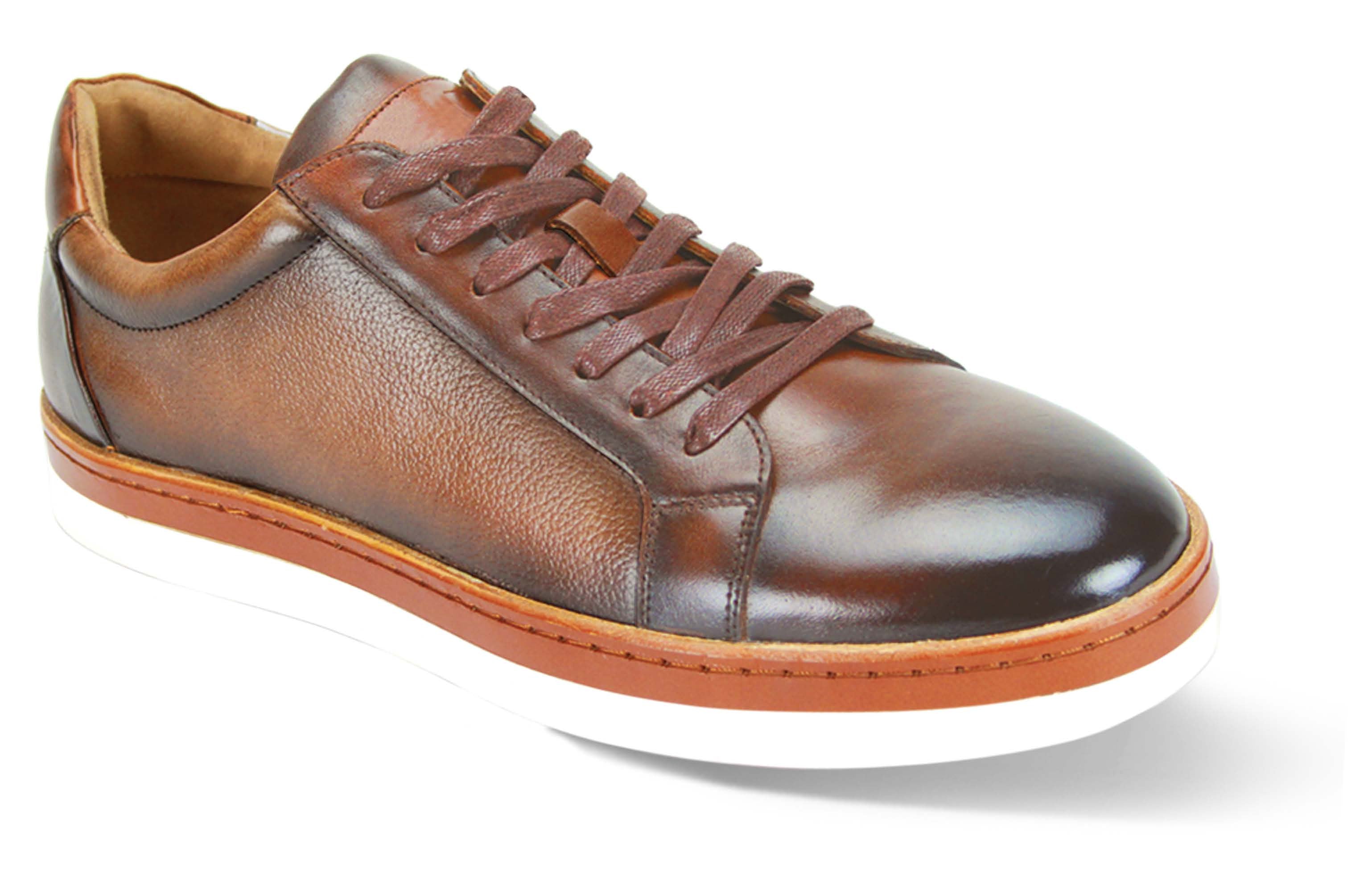 Giovanni Porter Leather Sneaker Tan
