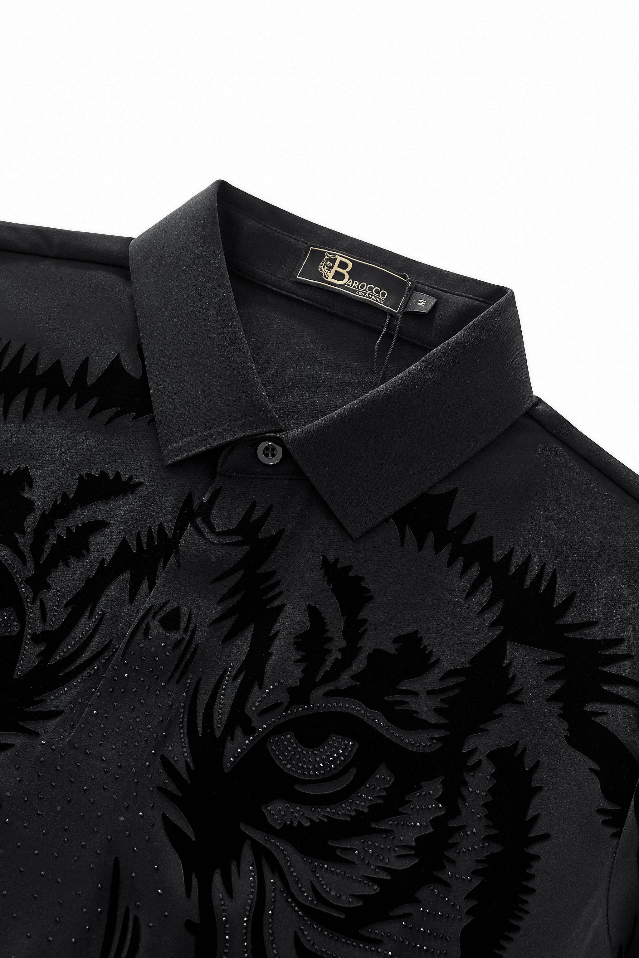 Tiger’s Wrath Embellished Polo BLACK
