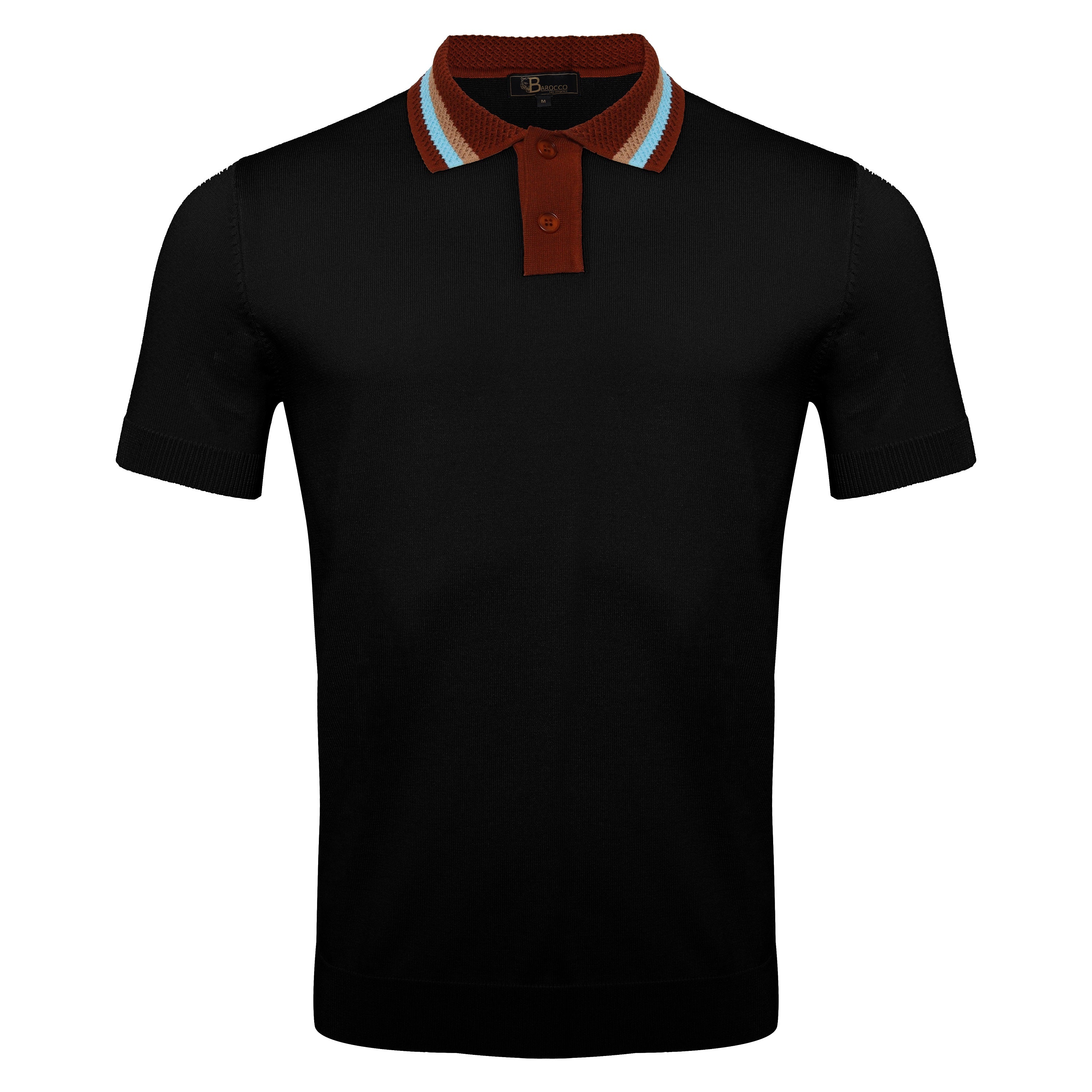 Regent Luxe Knit Polo BLACK
