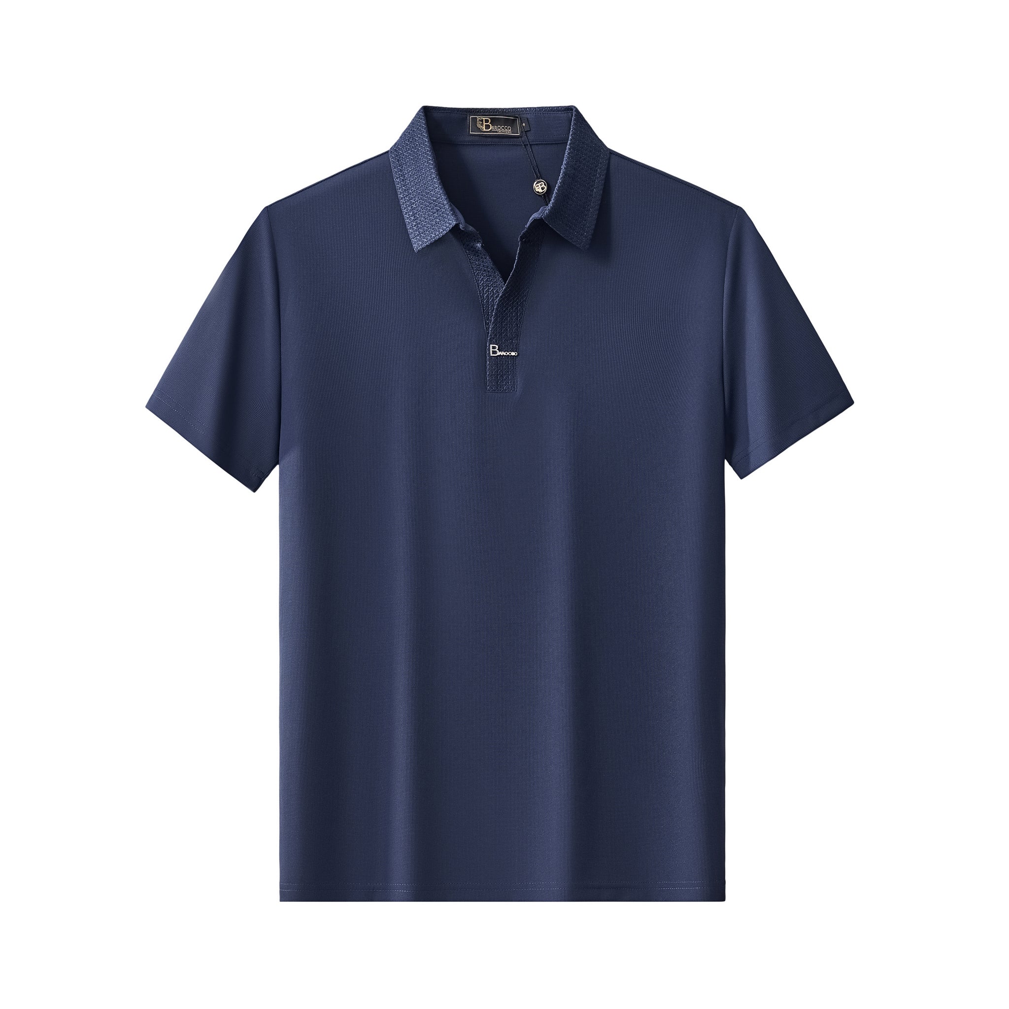Stride Contrast Collar Polo NAVY