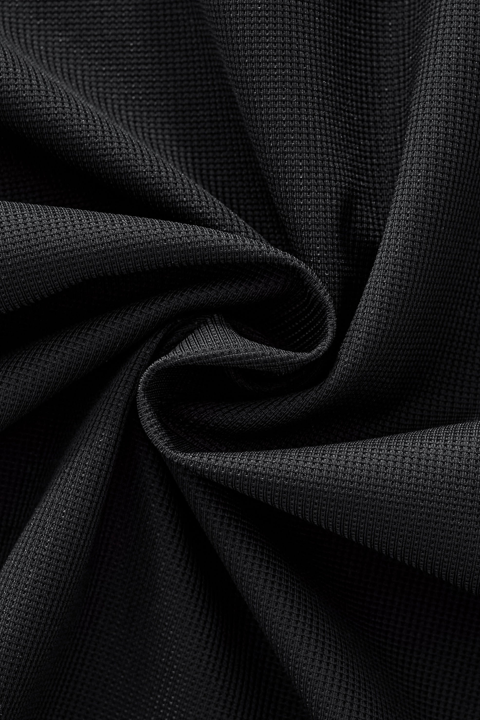 Ornate Trim Polo BLACK