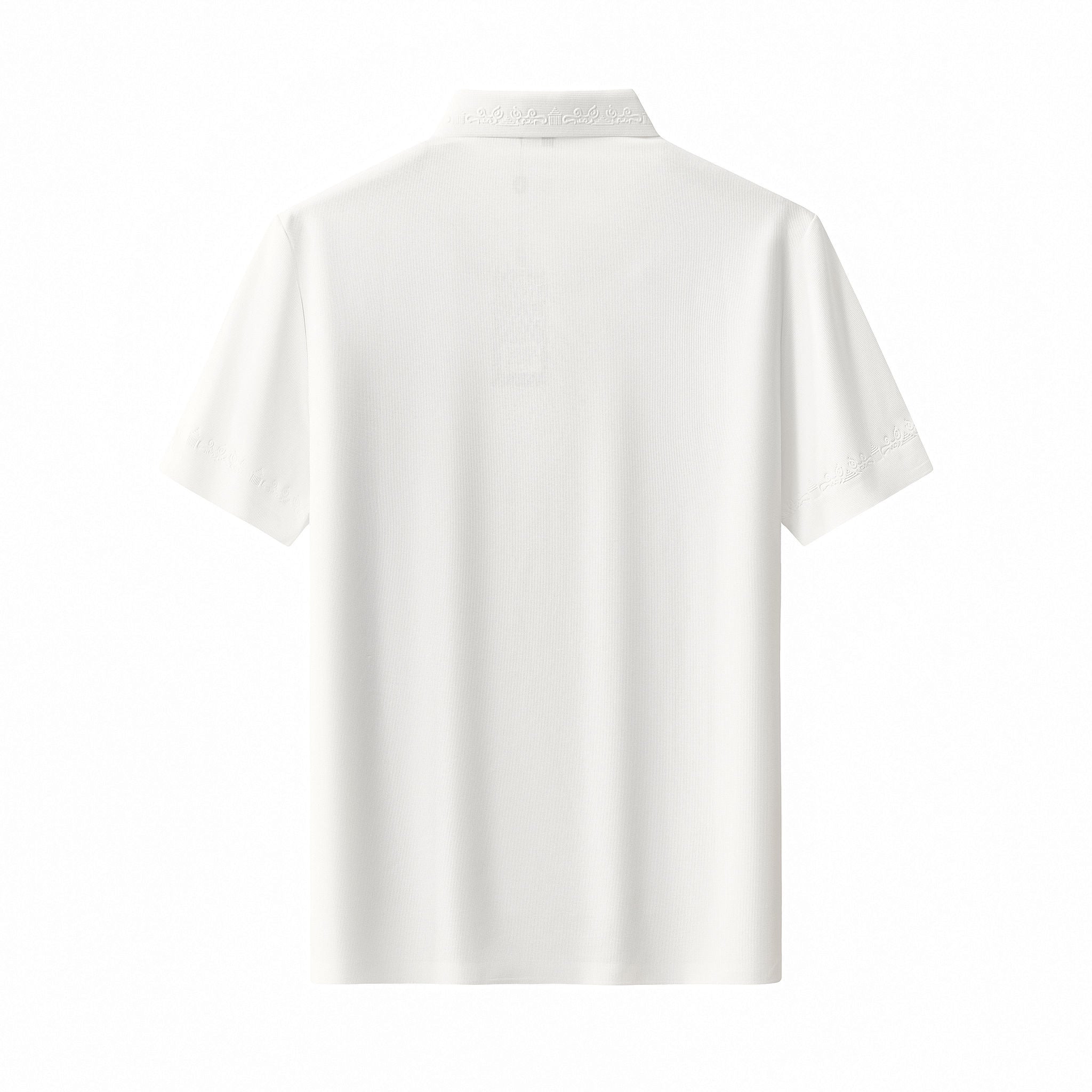 Ornate Trim Polo WHITE