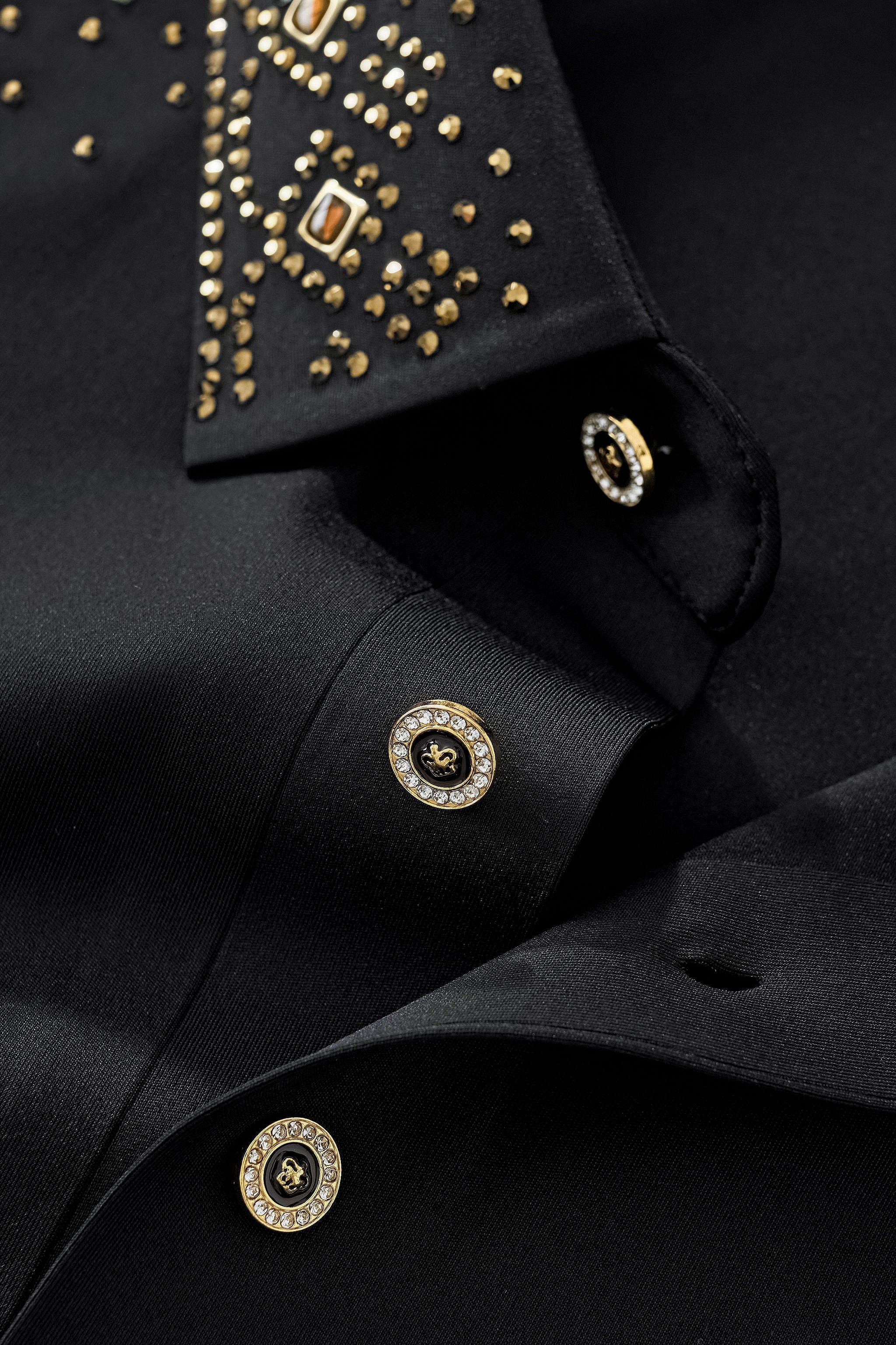 Lustre Trim Polo BLACK/GOLD