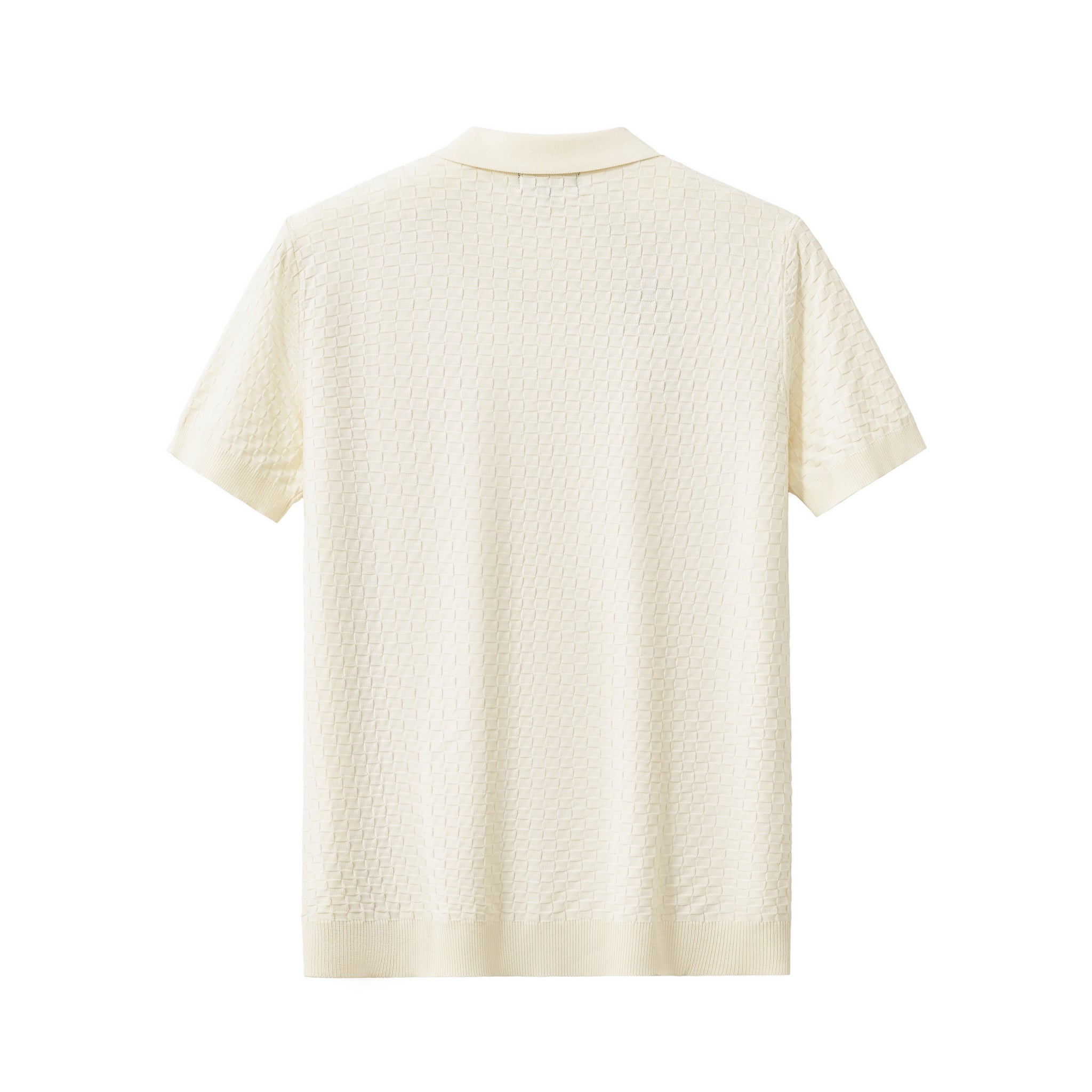 PrimeKnit Button Polo IVORY