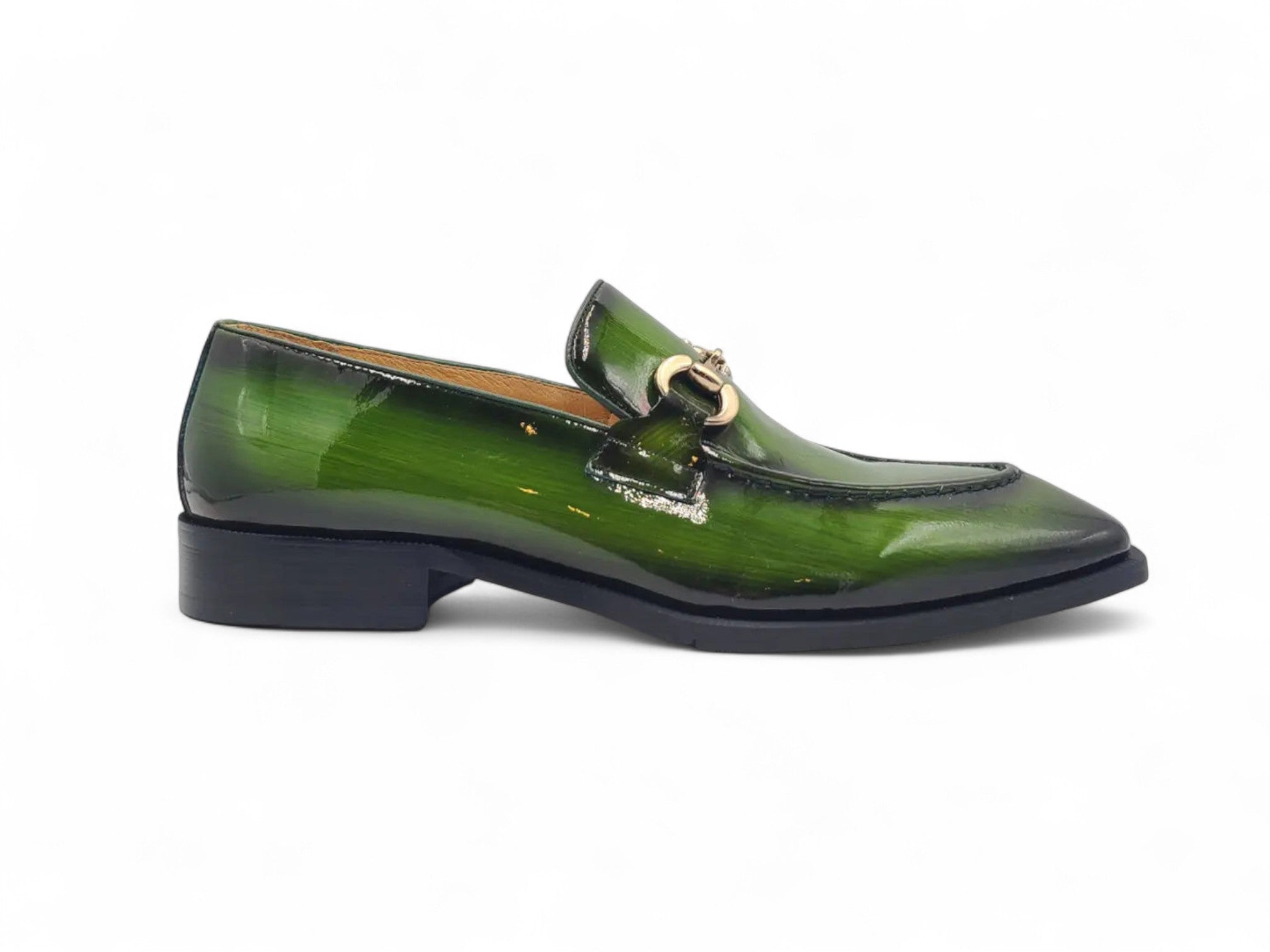 Patent Leather Buckle Loafer