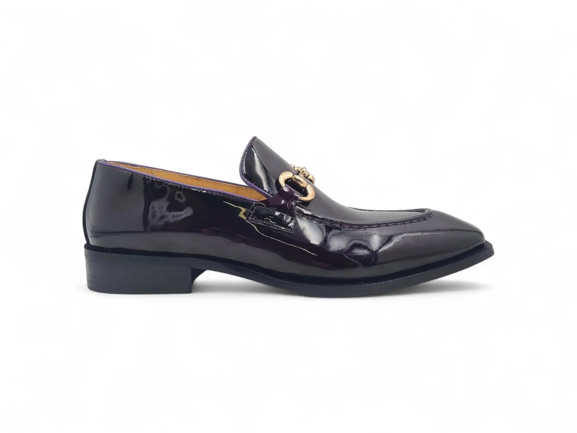 Patent Leather Buckle Loafer