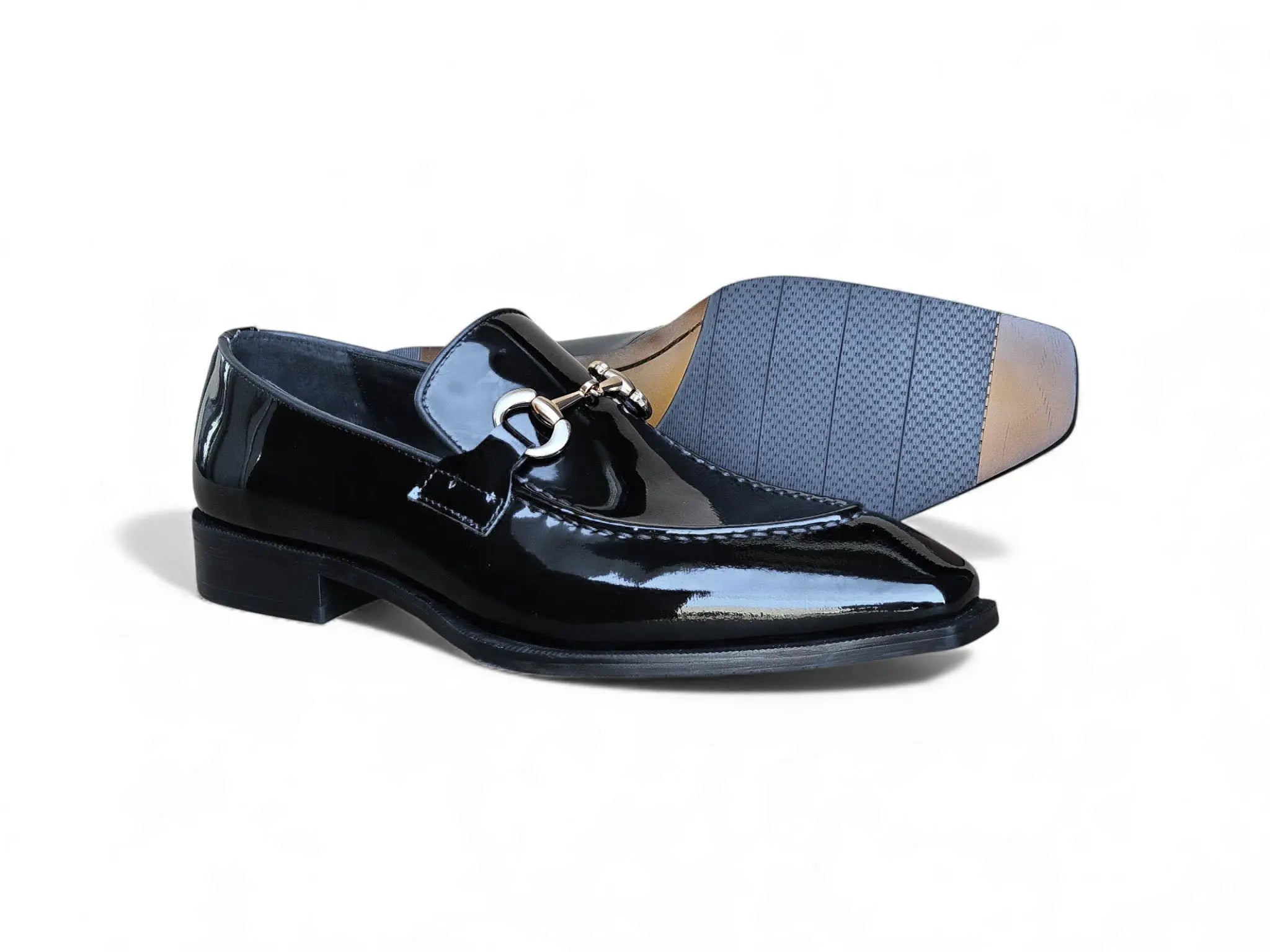 Patent Leather Buckle Loafer