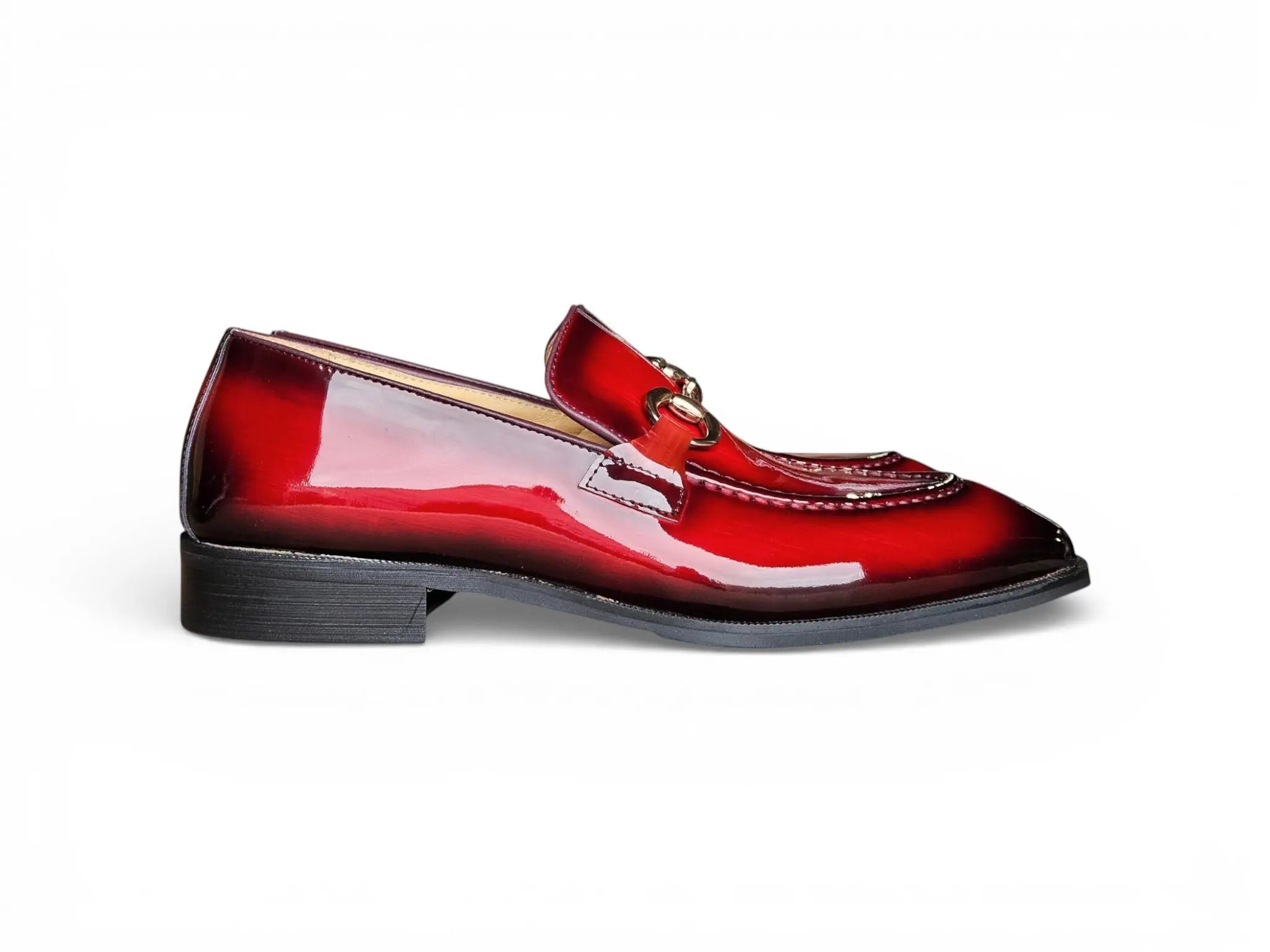 Patent Leather Buckle Loafer