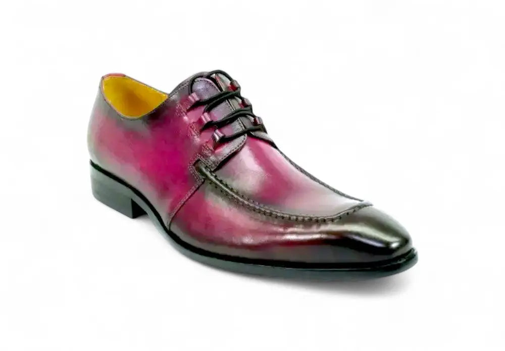 Patina Finish Calfskin Lace-up Shoe