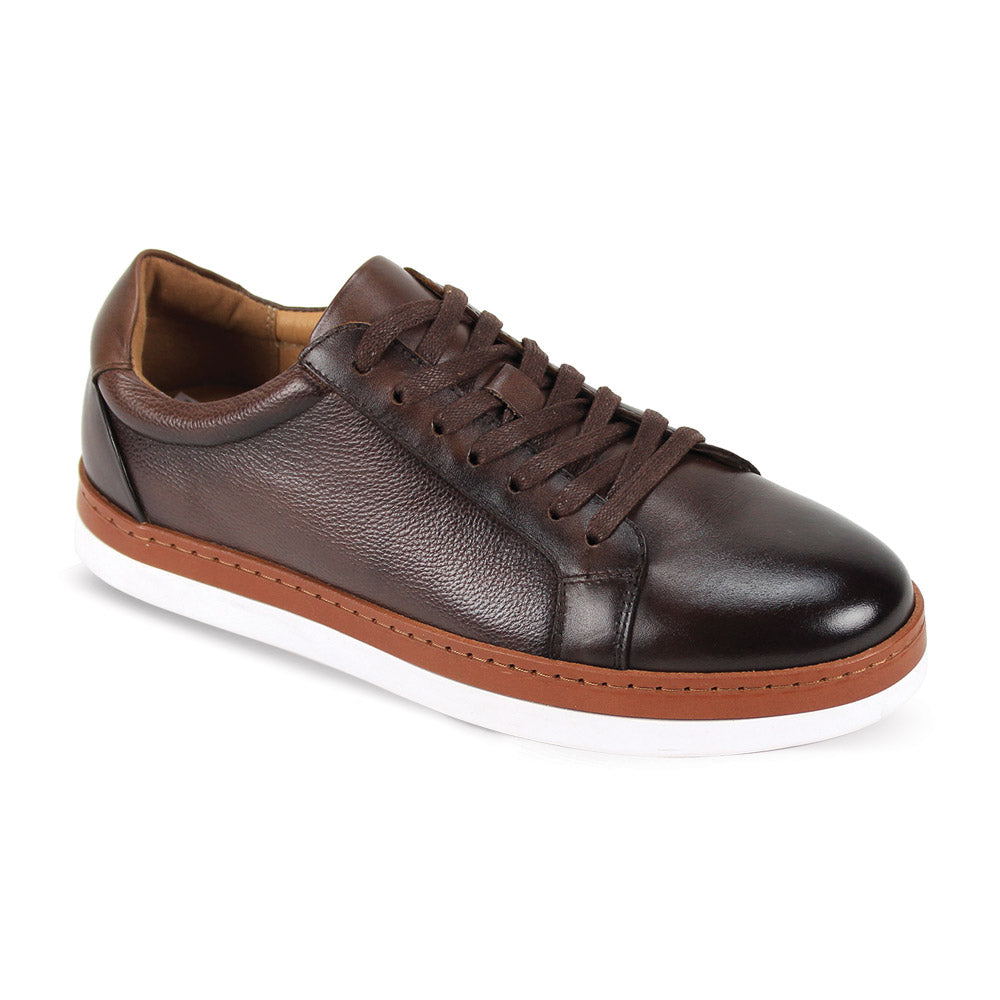 Giovanni Porter Leather Sneaker Brown