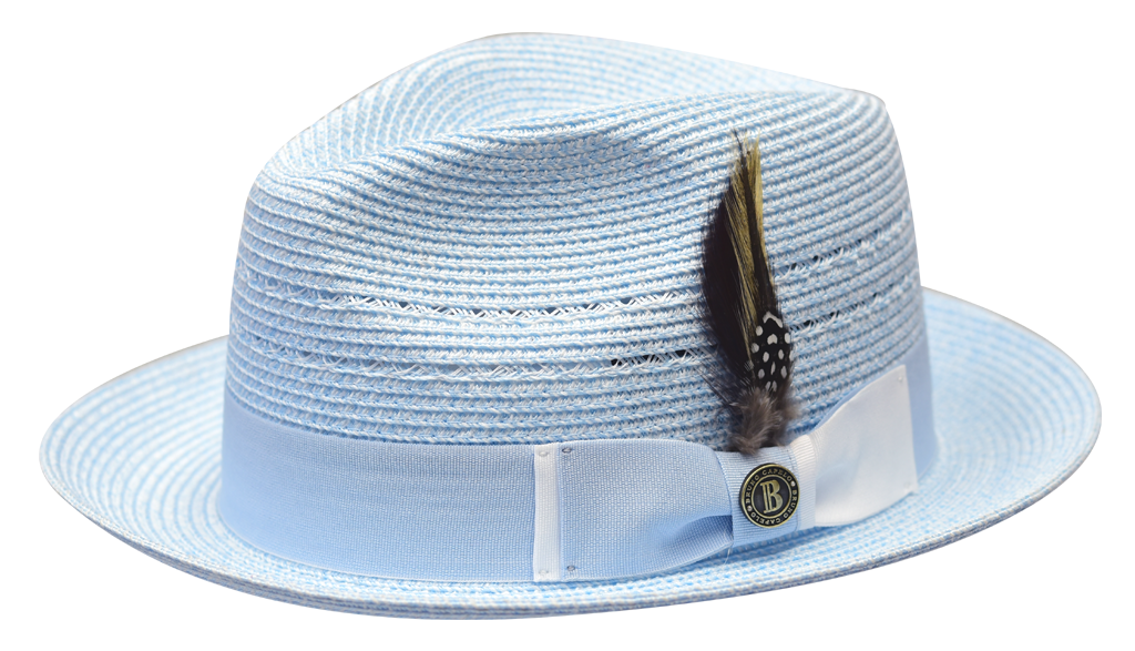 Bruno Capelo The Ricardo RI-282 Straw Hat Light Blue/White
