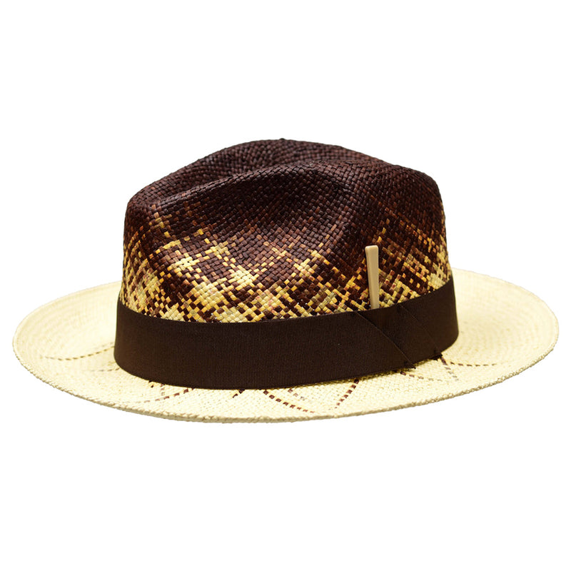 Bruno Capelo RN-840 Rafi Straw Hat Natural/Brown/Cognac