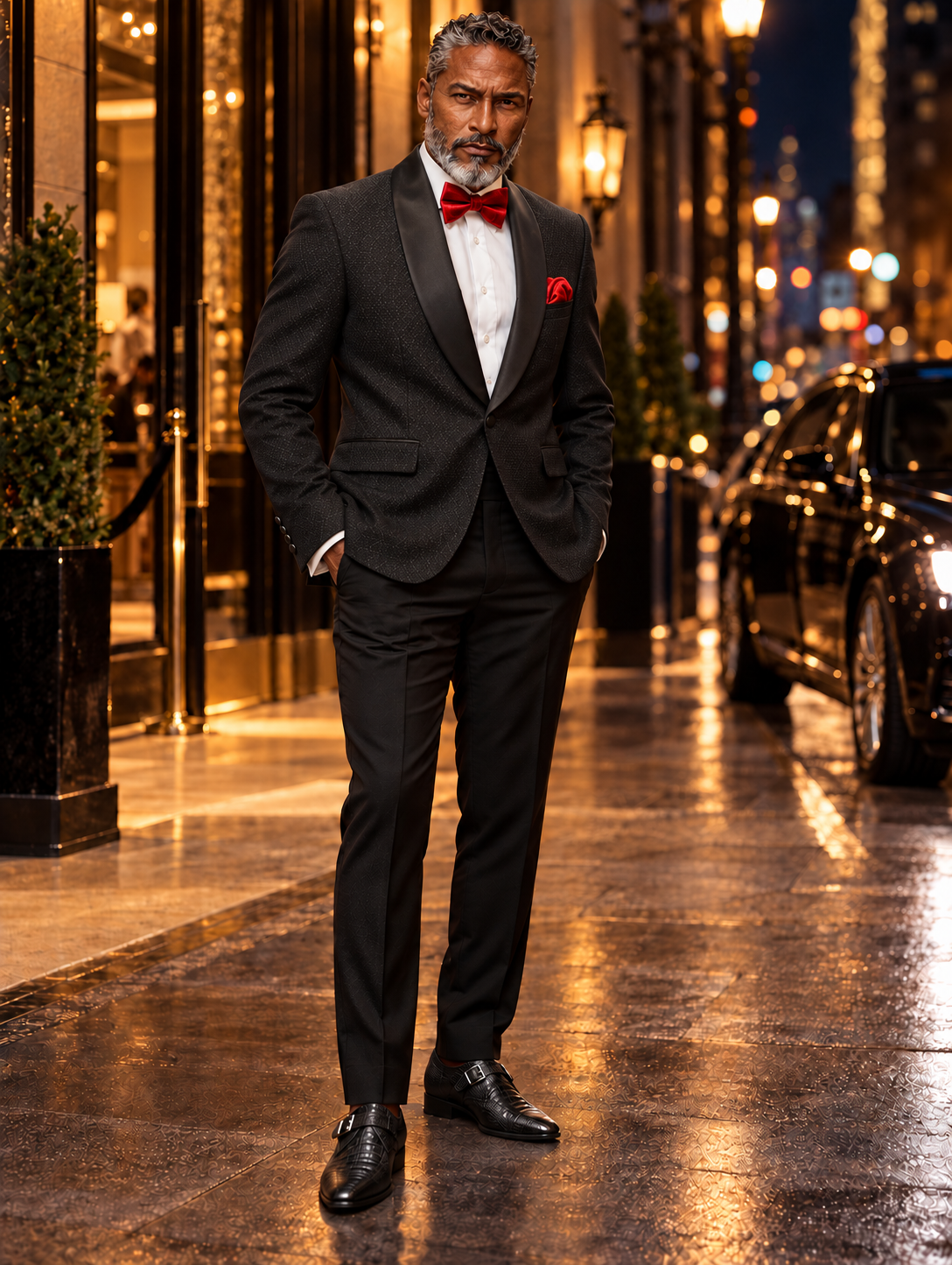 Steve Harvey 124414SHS Tuxedo Black