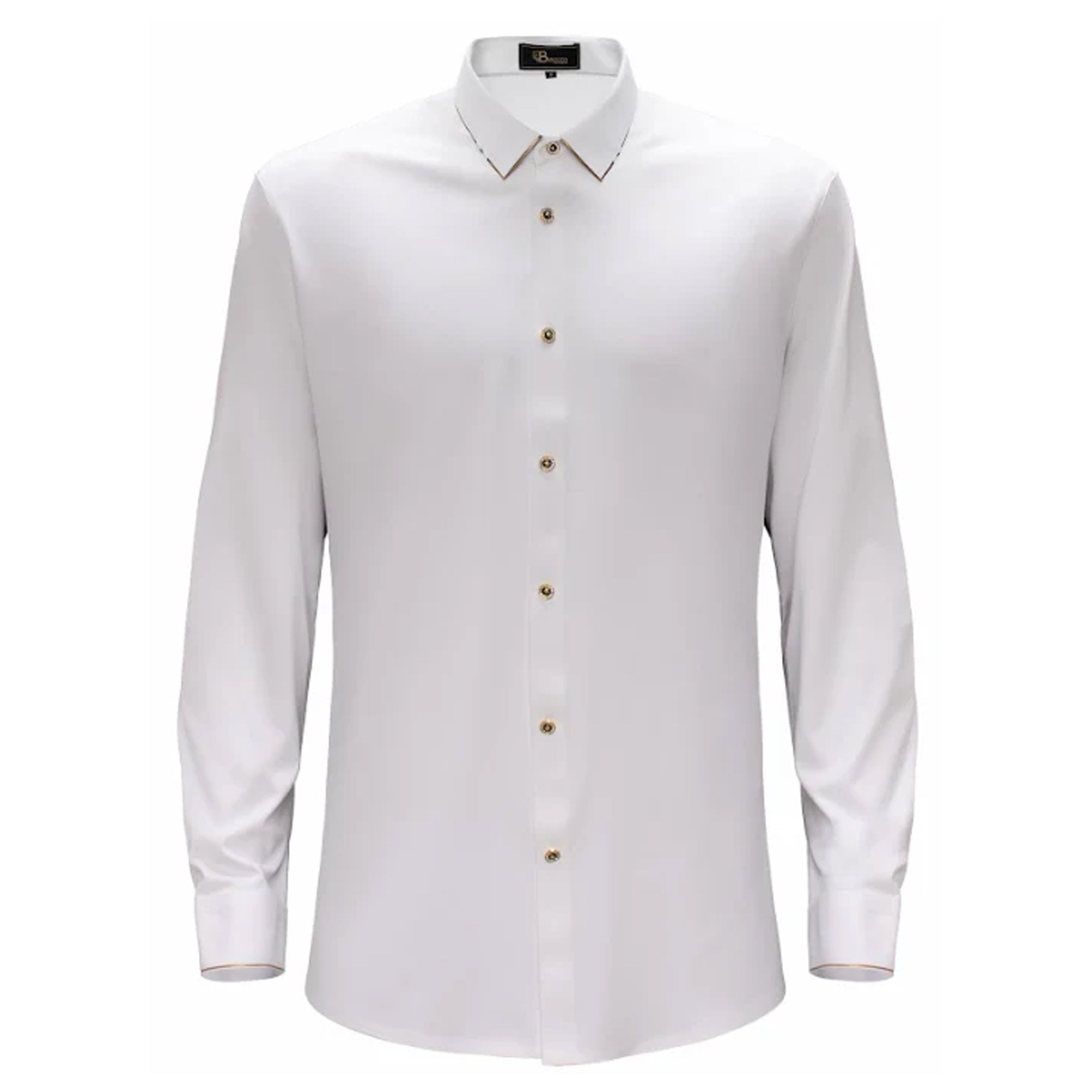 Regret Free Button-Up Shirt WHITE