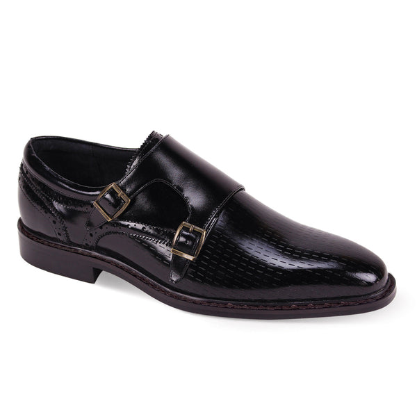 Giovanni Rocky Leather Shoes Black