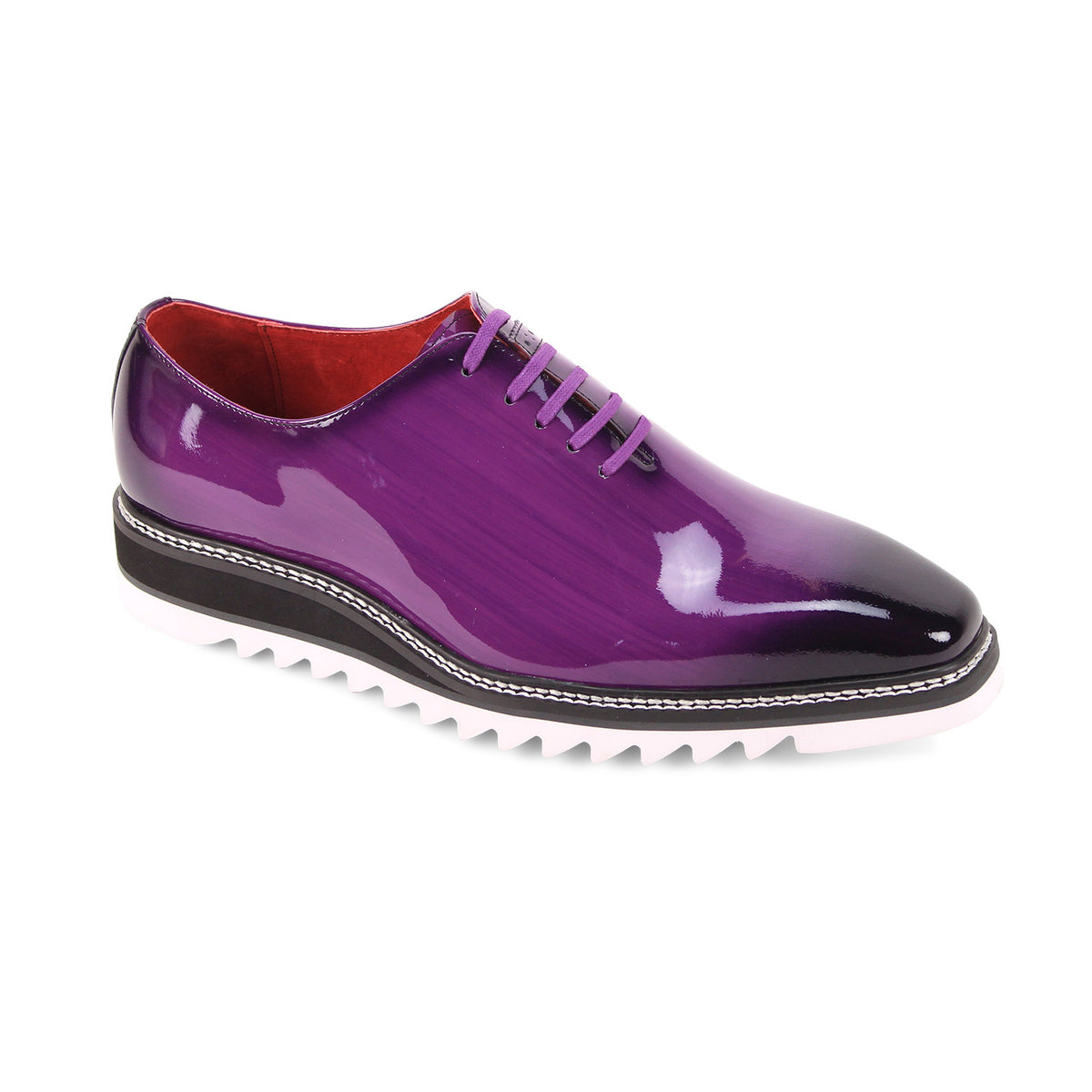 Giovanni Ruben Shoes Patent Grape