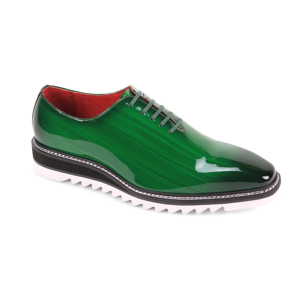 Giovanni Ruben Shoes Patent Green