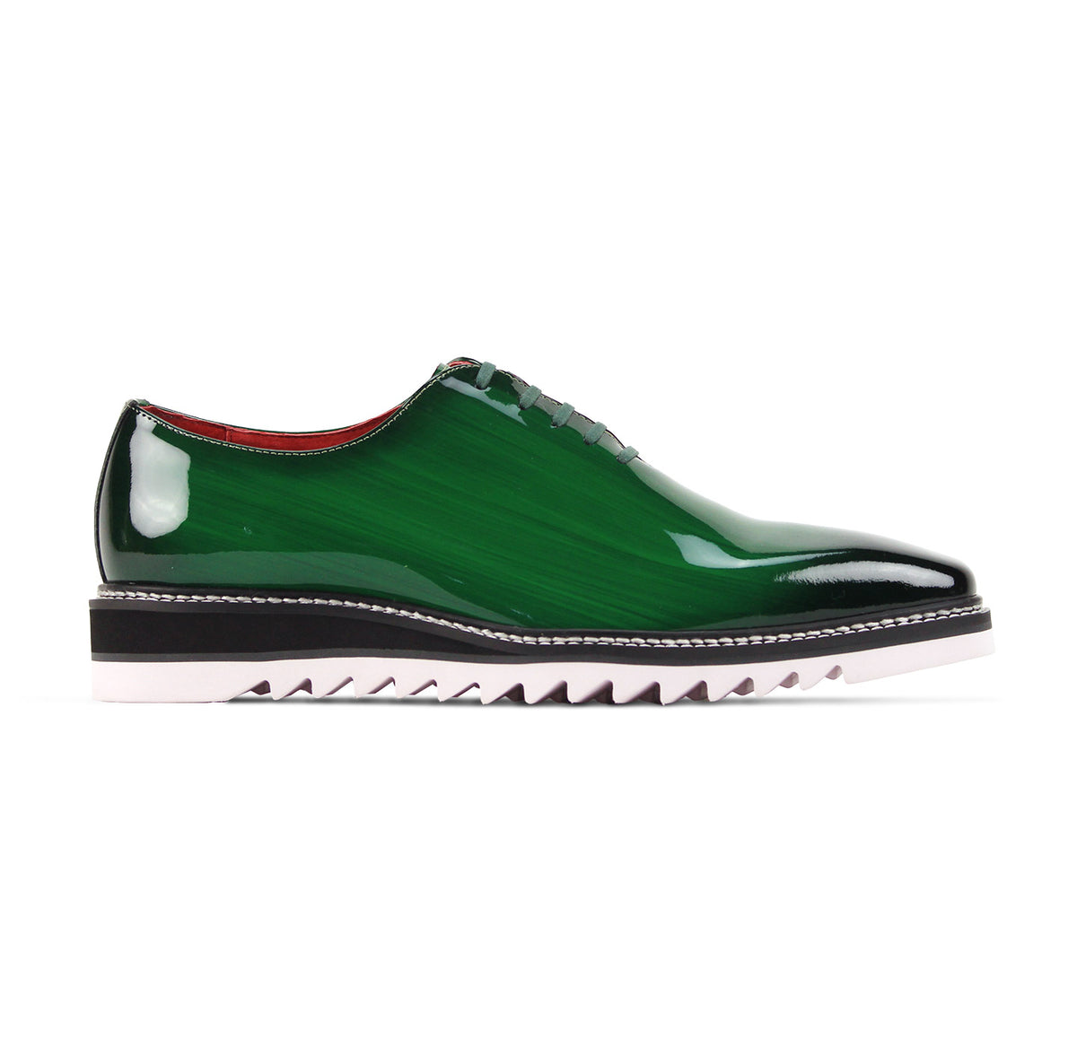 Giovanni Ruben Shoes Patent Green