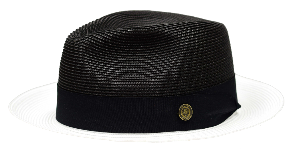 Bruno Capelo SA-809 Salvatore Straw Hat Black/White