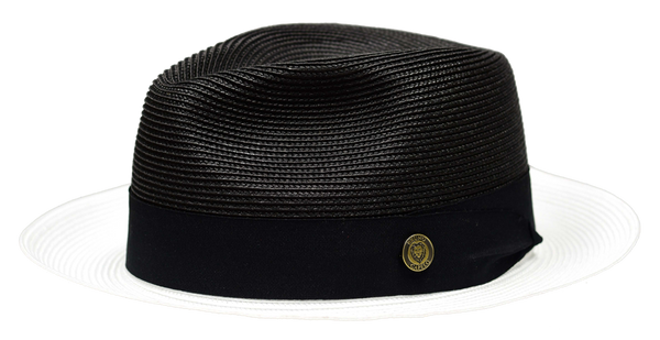 Bruno Capelo SA-809 Salvatore Straw Hat Black/White
