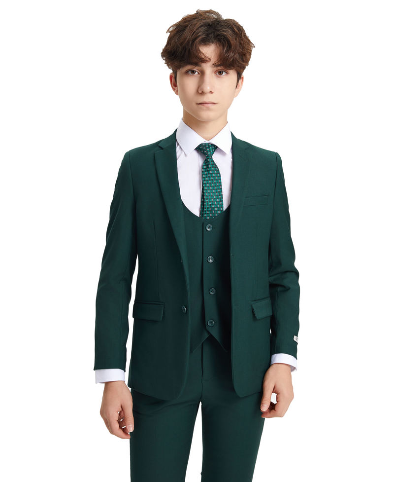 Stacy Adams 5pc Boys Suit, Green