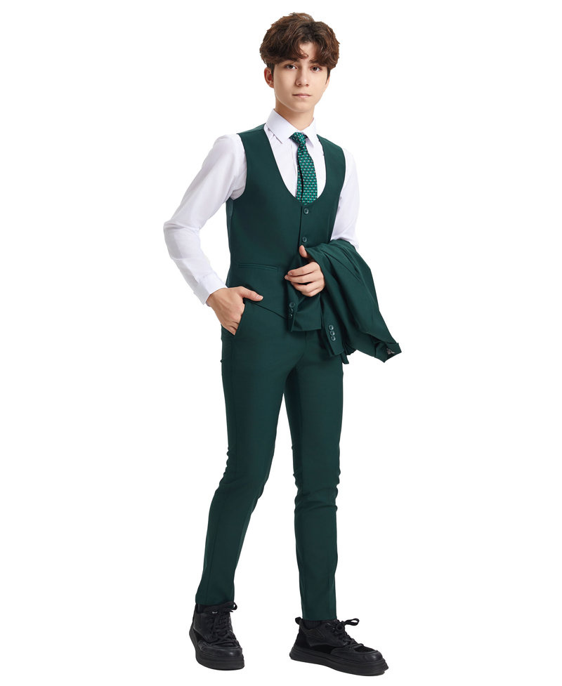 Stacy Adams 5pc Boys Suit, Green