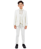 Stacy Adams 5pc Boys Suit, Ivory