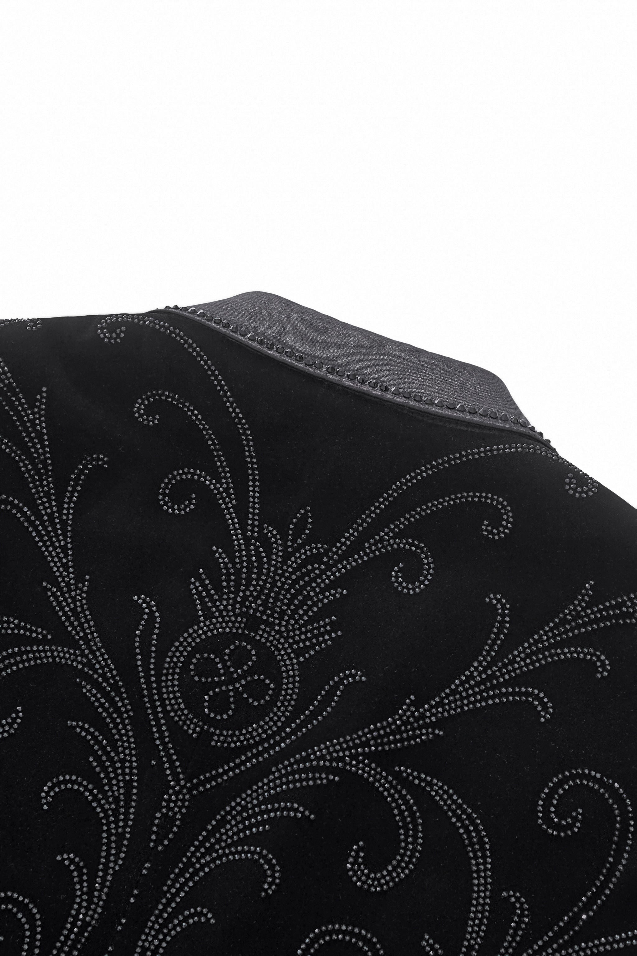 Valent Noir Velvet Blazer BLACK