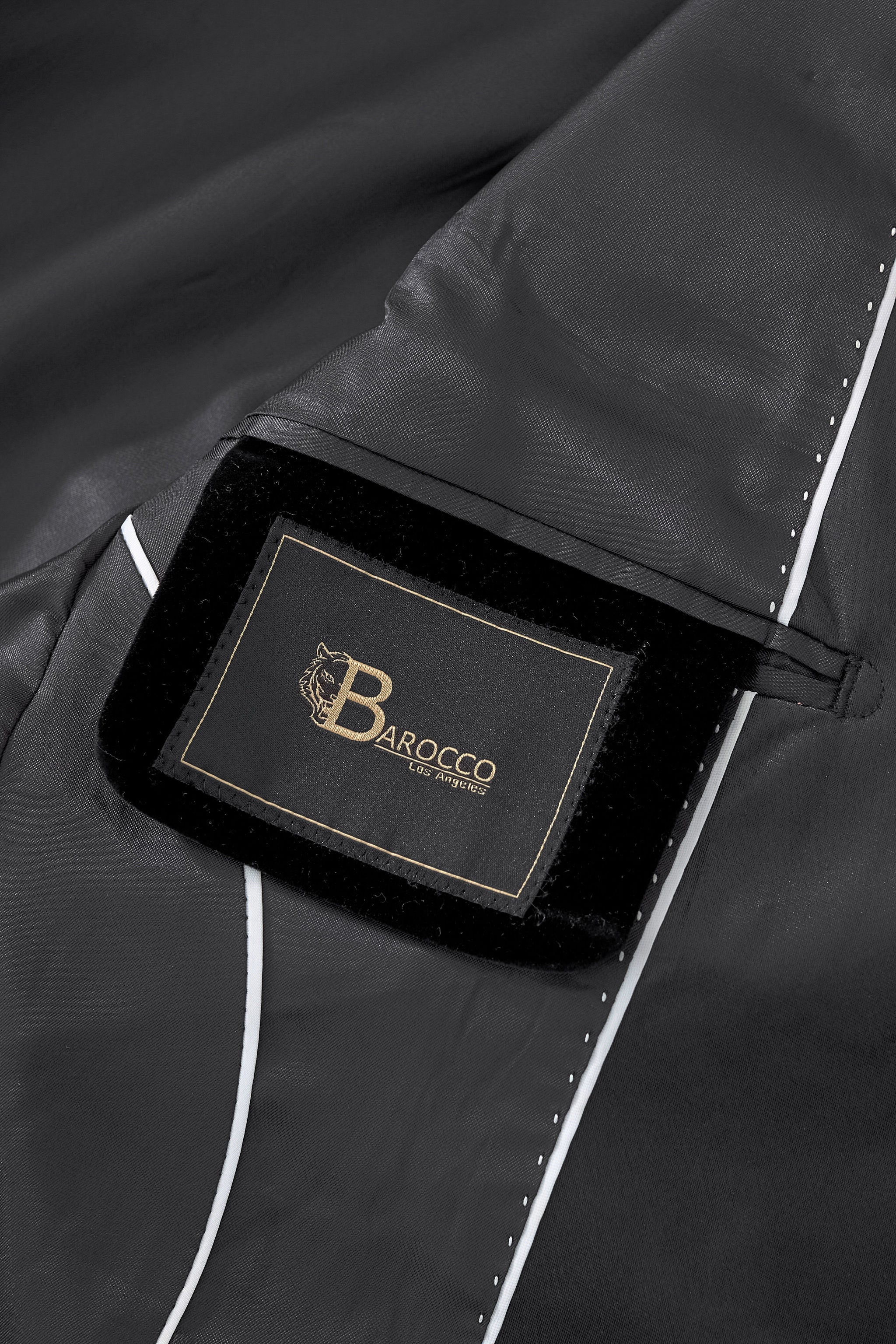 Valent Noir Velvet Blazer BLACK