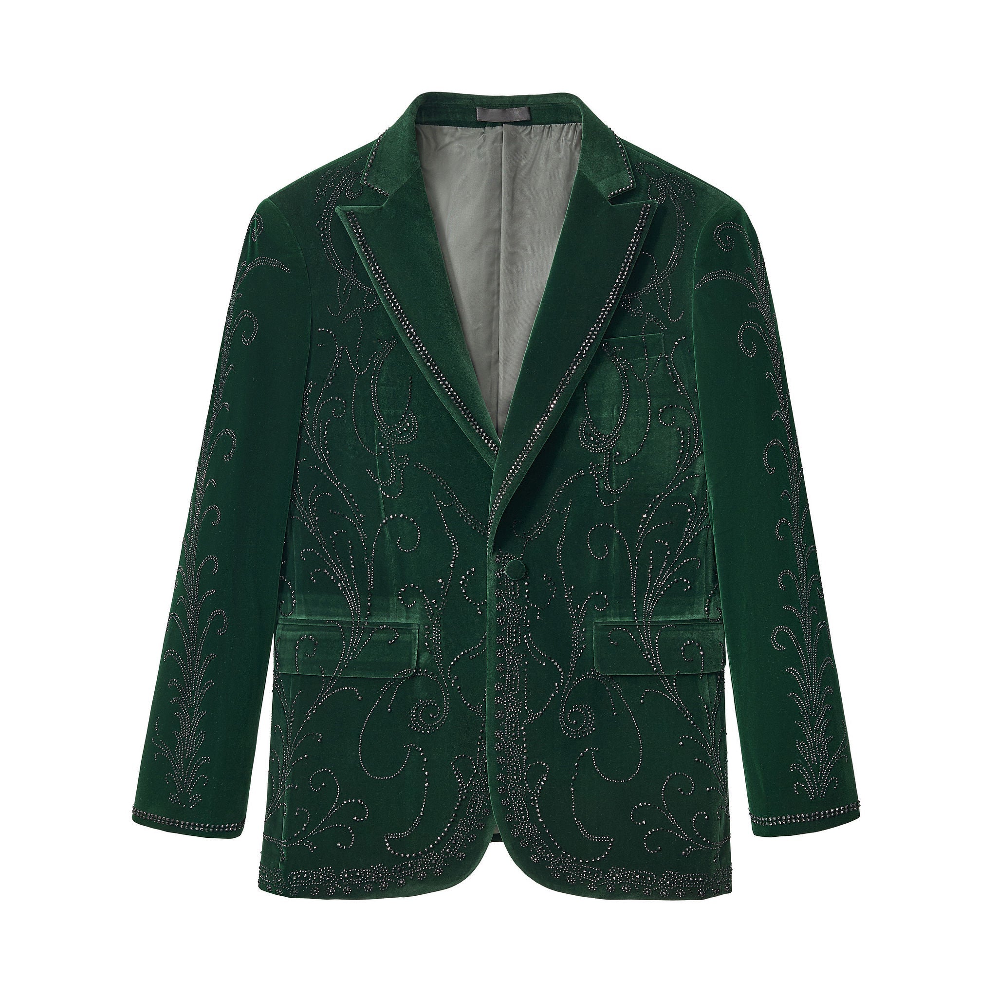 Valent Velvet Blazer GREEN