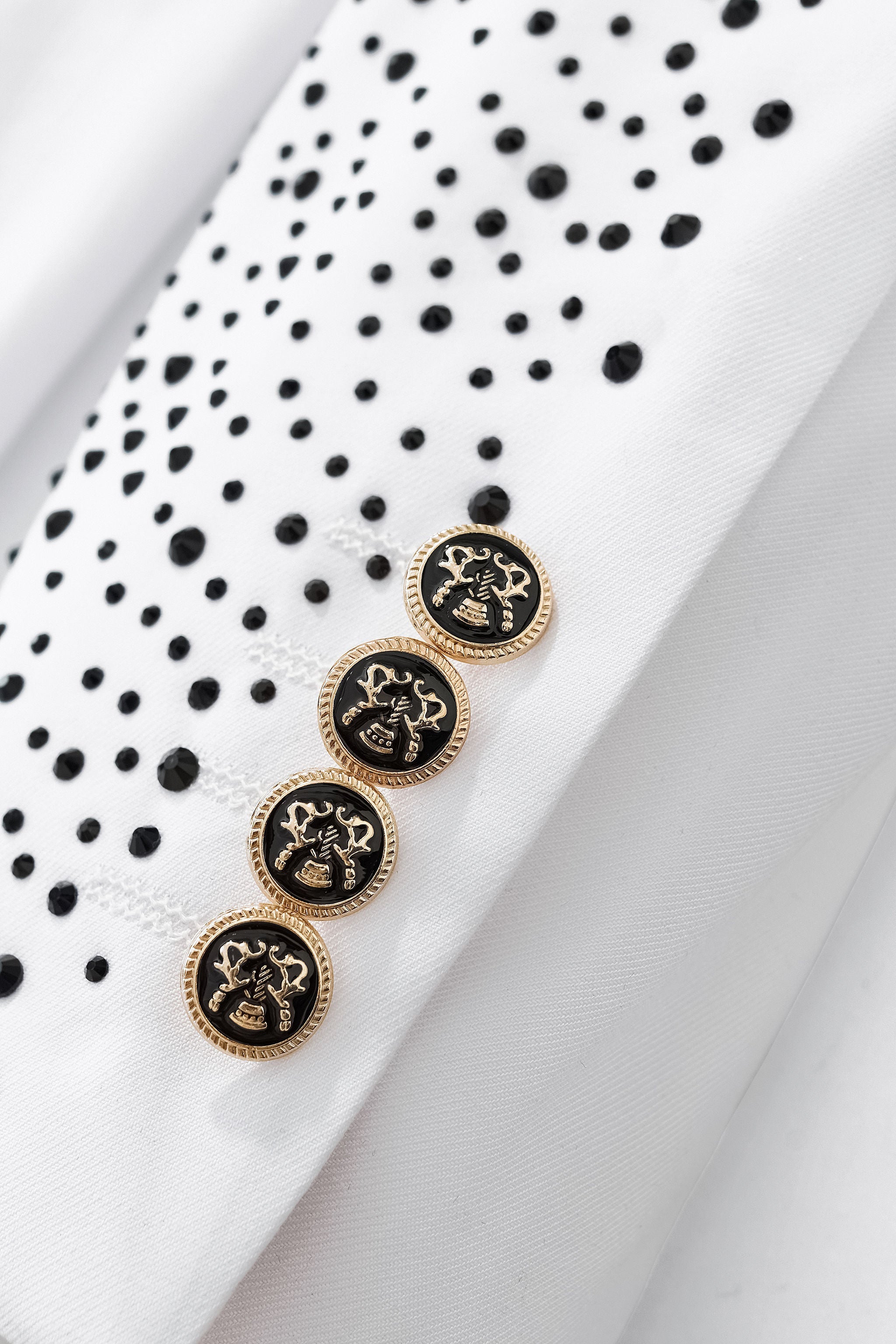 Celestial Wave Blazer WHITE/BLACK