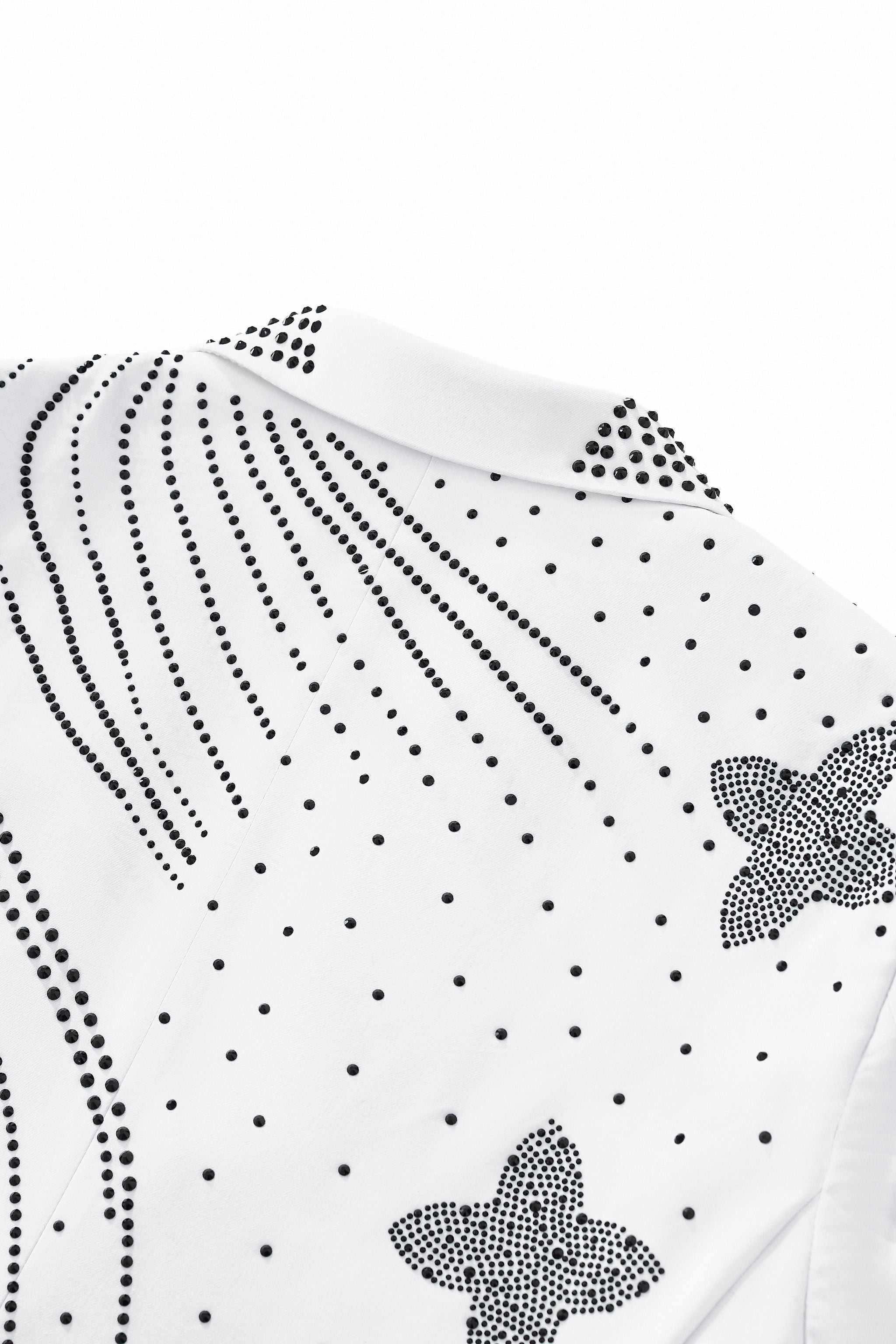 Celestial Wave Blazer WHITE/BLACK