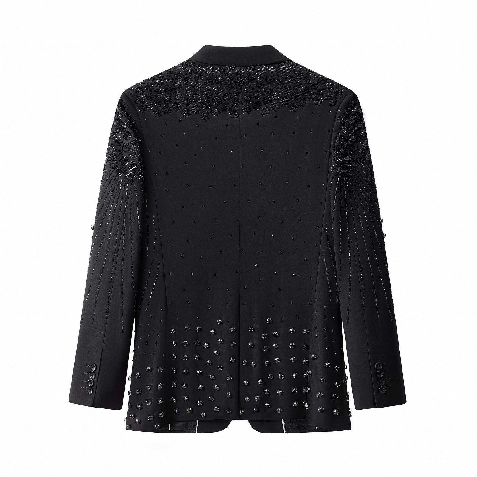 Radiant Hex Crystal Blazer BLACK/BLACK