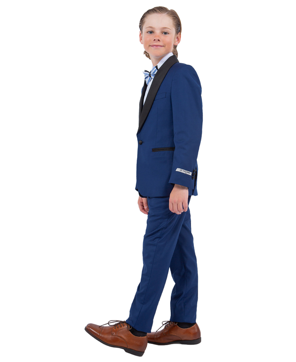 Stacy Adams Slim Fit Boys 5pc Tuxedo, Indigo