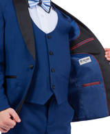 Stacy Adams Slim Fit Boys 5pc Tuxedo, Indigo