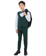 Stacy Adams Slim Fit Boys 5pc Tuxedo, Green