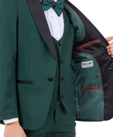 Stacy Adams Slim Fit Boys 5pc Tuxedo, Green