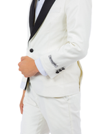 Stacy Adams Slim Fit Boys 5pc Tuxedo, Ivory