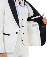 Stacy Adams Slim Fit Boys 5pc Tuxedo, Ivory