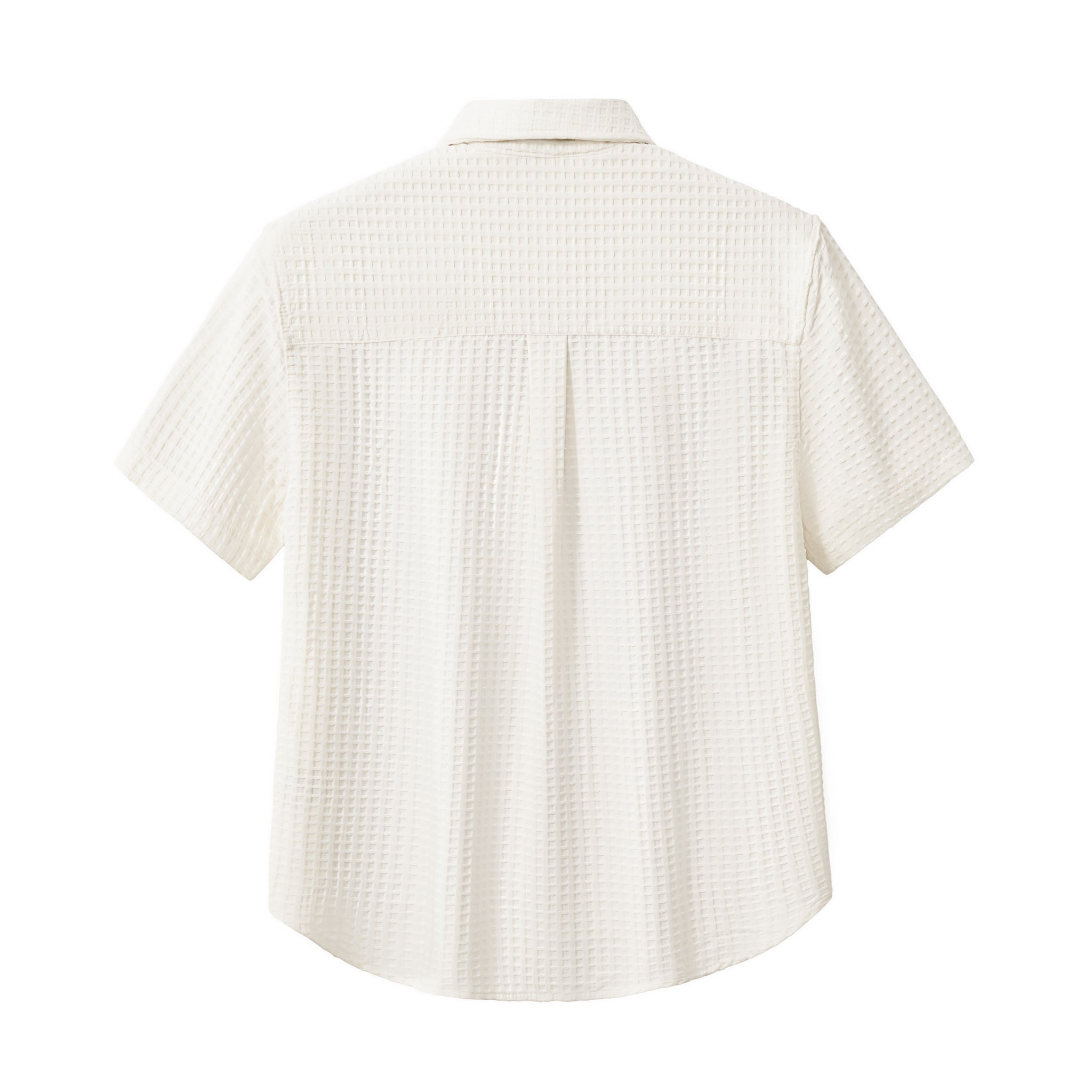 Drift Set – Waffle Textured Shirt & Short WHITE