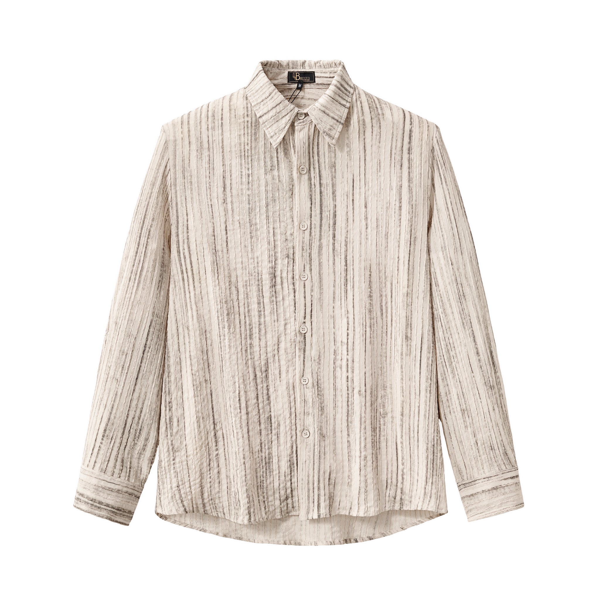 Canyon Set – Printed LS Shirt & Pleated pant TAUPE