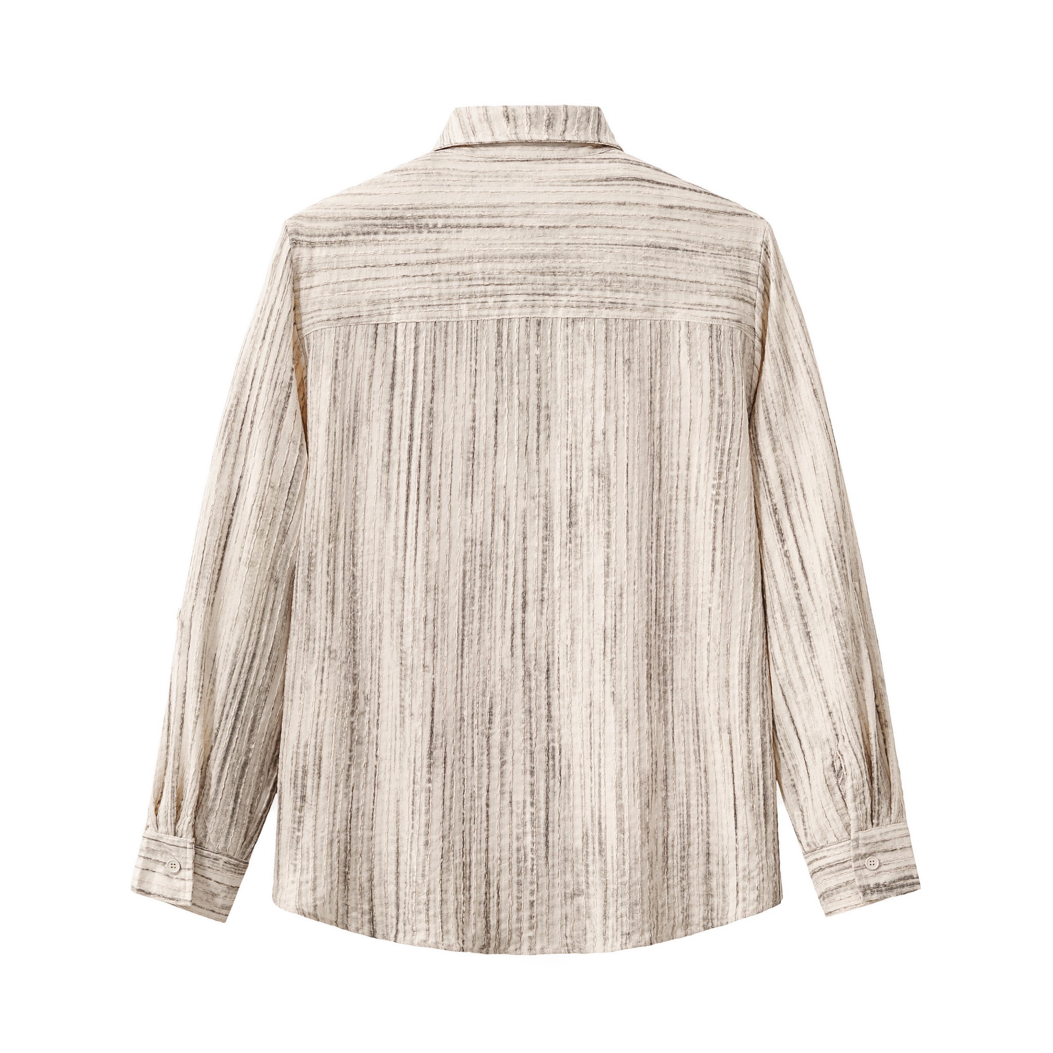 Canyon Set – Printed LS Shirt & Pleated pant TAUPE