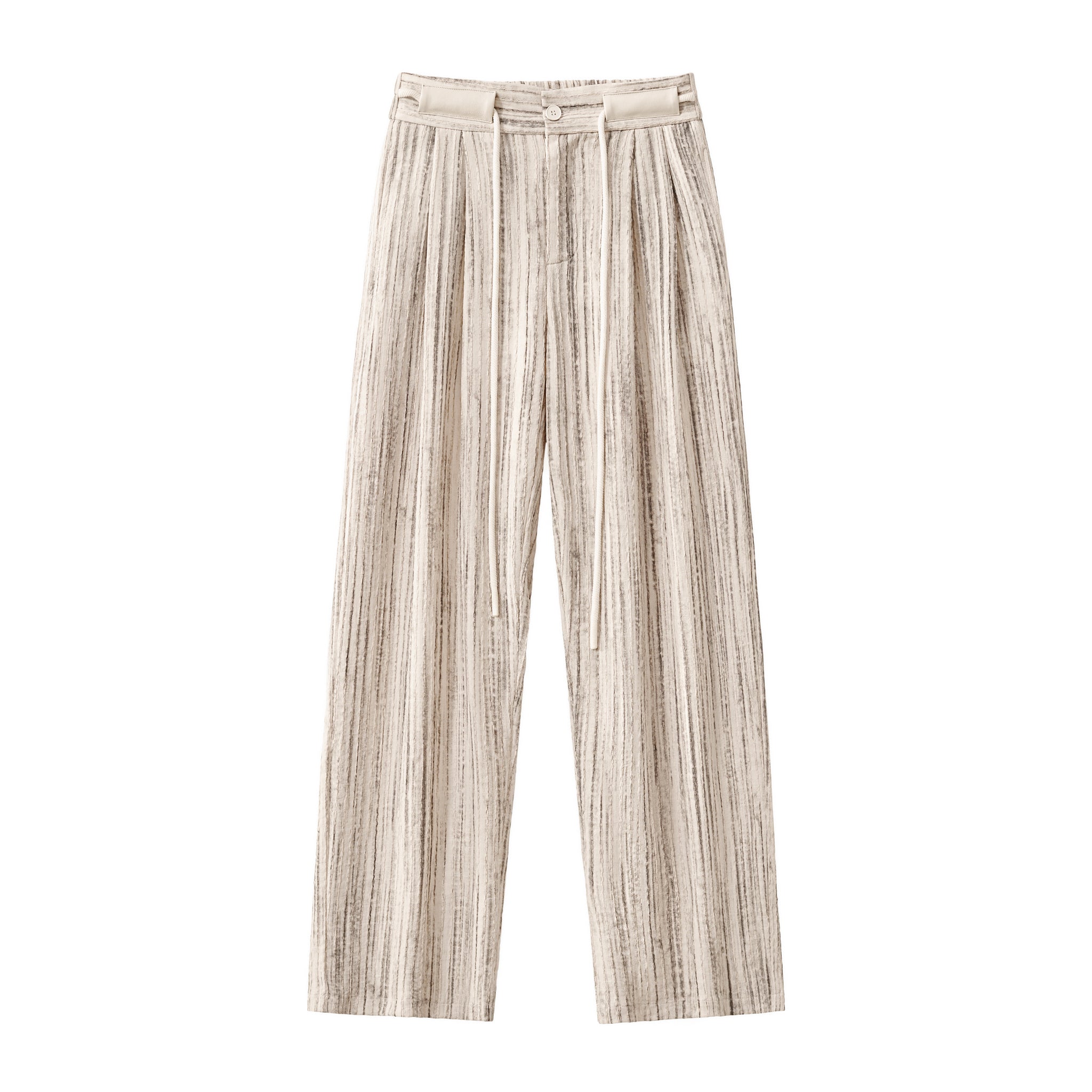 Canyon Set – Printed LS Shirt & Pleated pant TAUPE